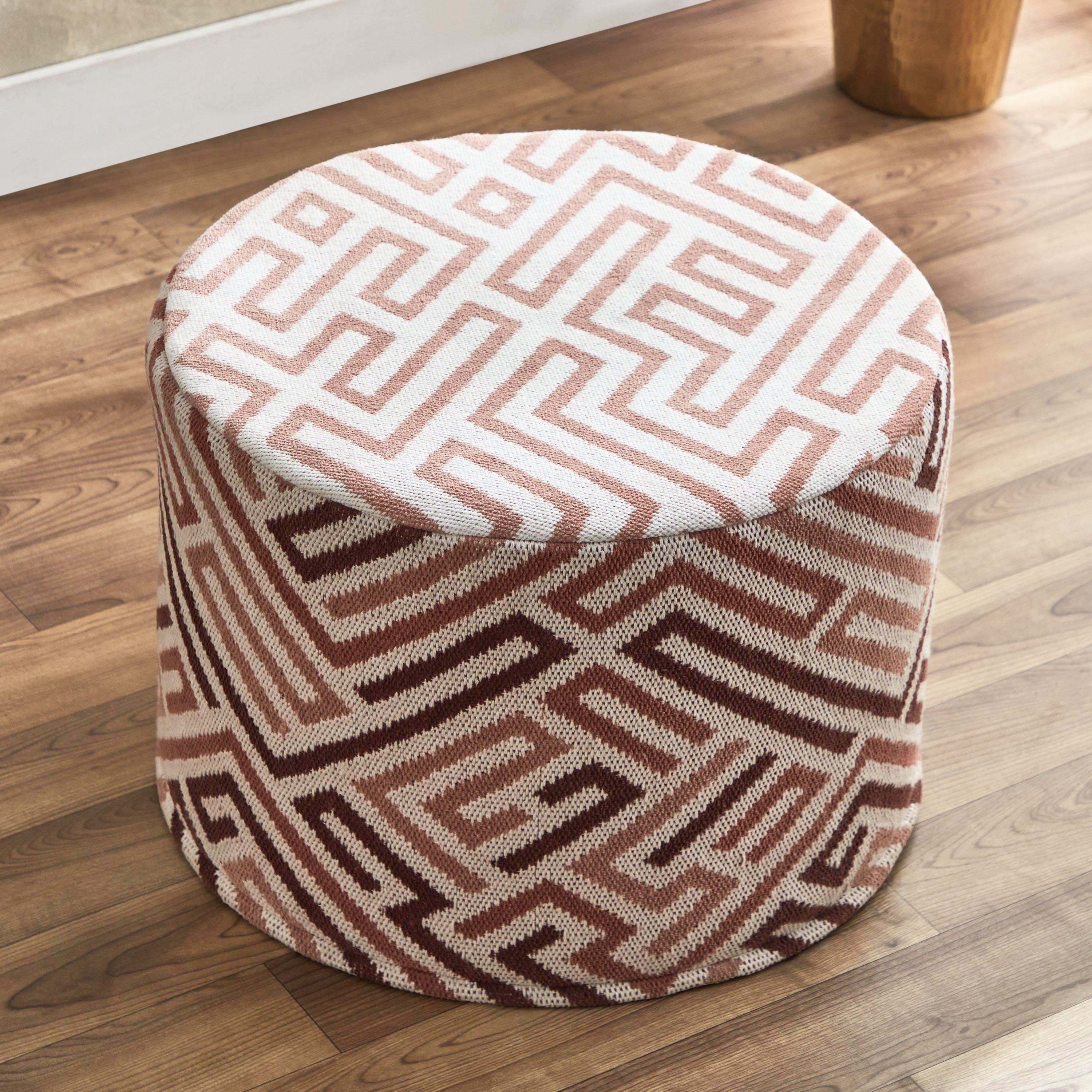 Meknes Cotton Jacquard Pouf - 50x50x35 cm-hbxfurniture-kidsroom-kidsbeanbags-image-2