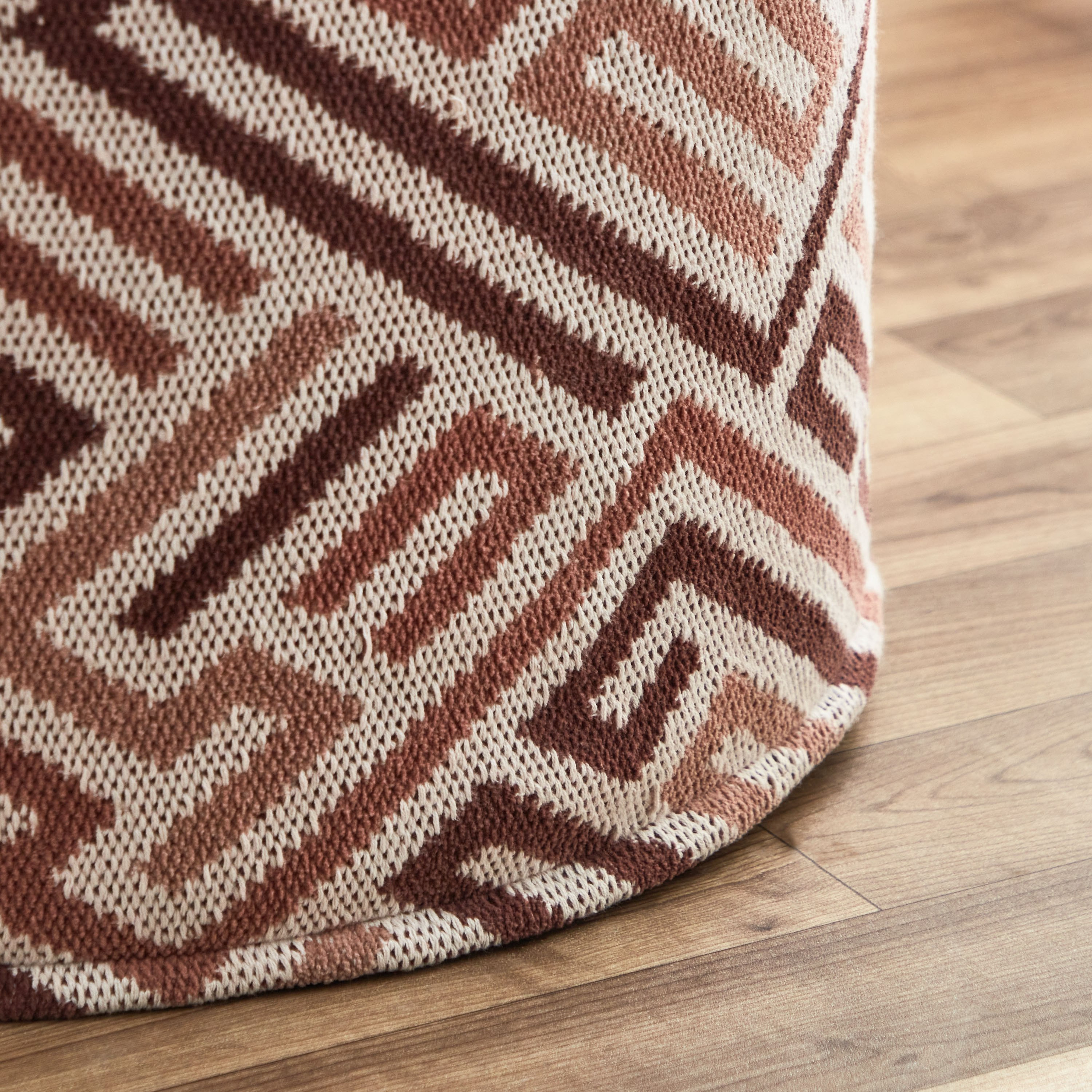 Meknes Cotton Jacquard Pouf - 50x50x35 cm-hbxfurniture-kidsroom-kidsbeanbags-image-4