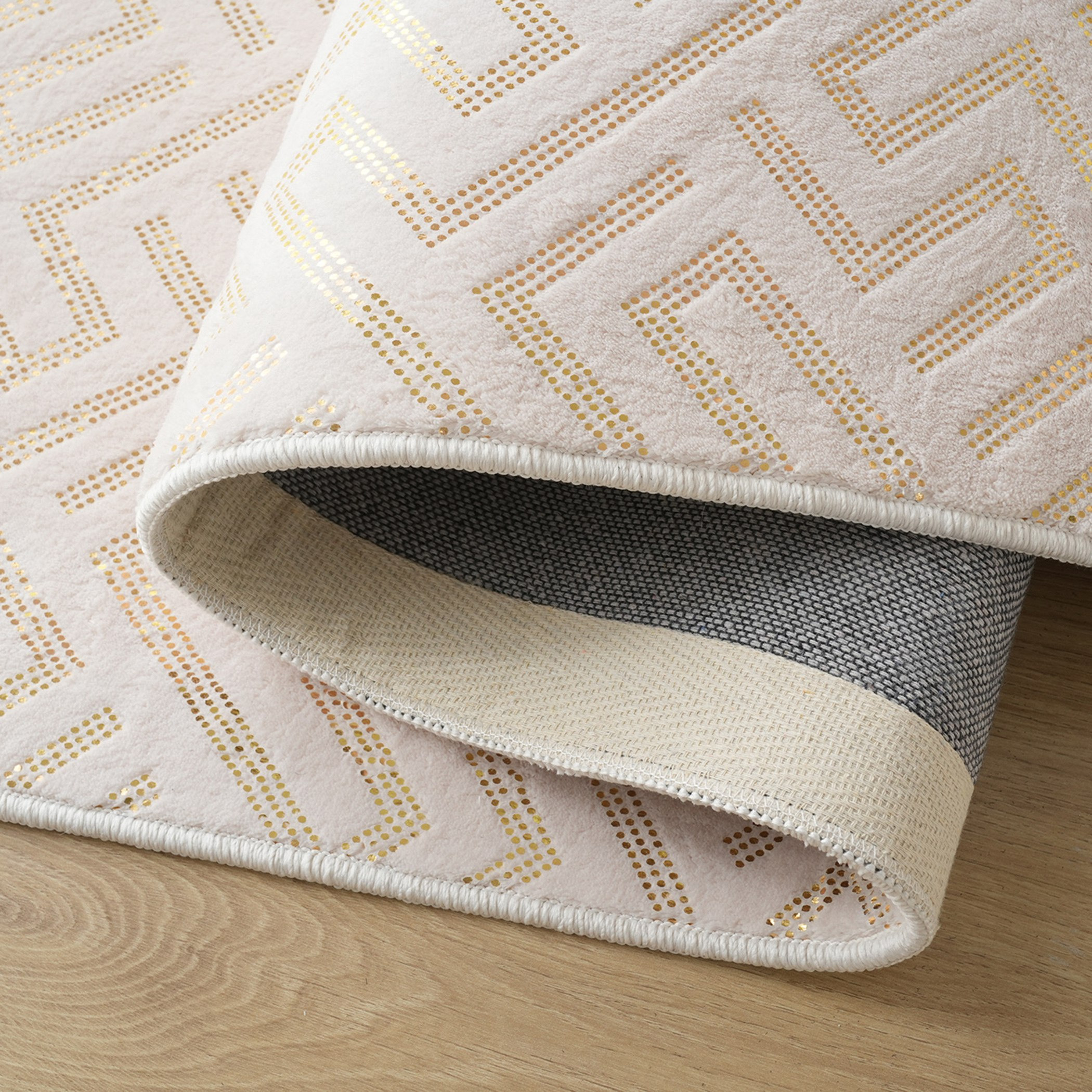 سجادة بطبعات رقائق معدنية  - مكنس - 80x150 سم-hbxdecorandfurnishings-floorcoverings-rugs-image-3