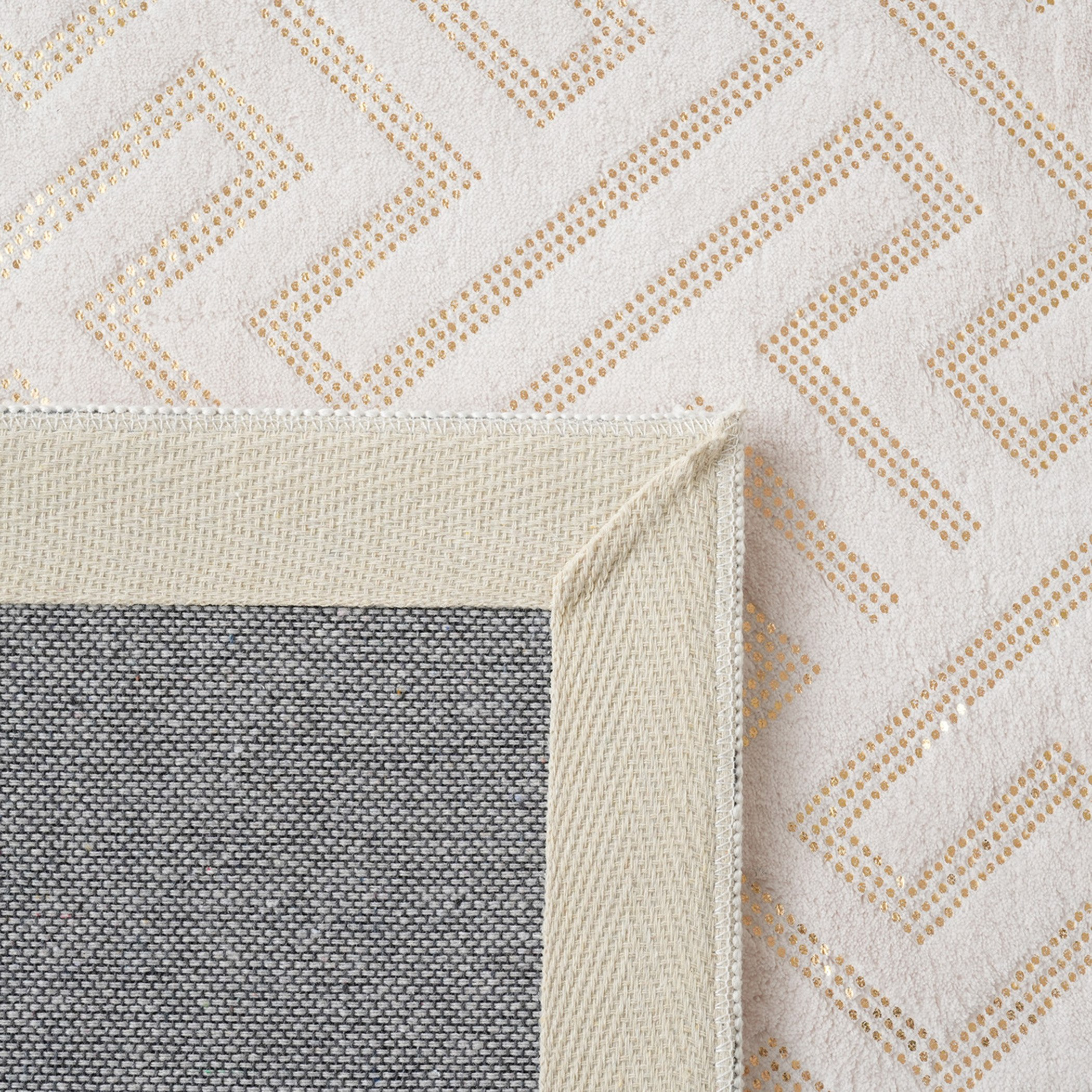 سجادة بطبعات رقائق معدنية  - مكنس - 80x150 سم-hbxdecorandfurnishings-floorcoverings-rugs-image-4