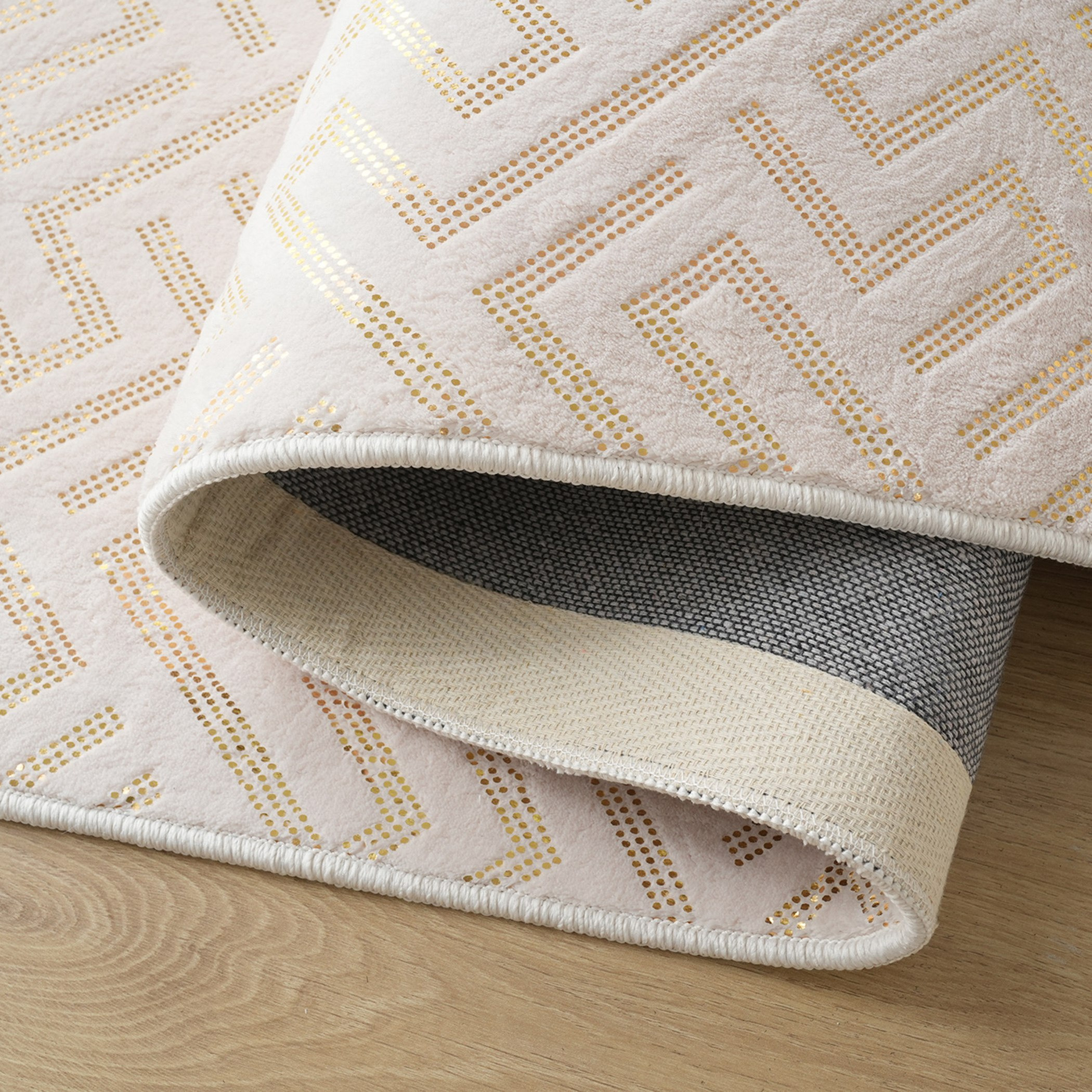 سجادة بطبعات رقائق معدنية  - مكنس - 80x230 سم-hbxdecorandfurnishings-floorcoverings-rugs-image-3