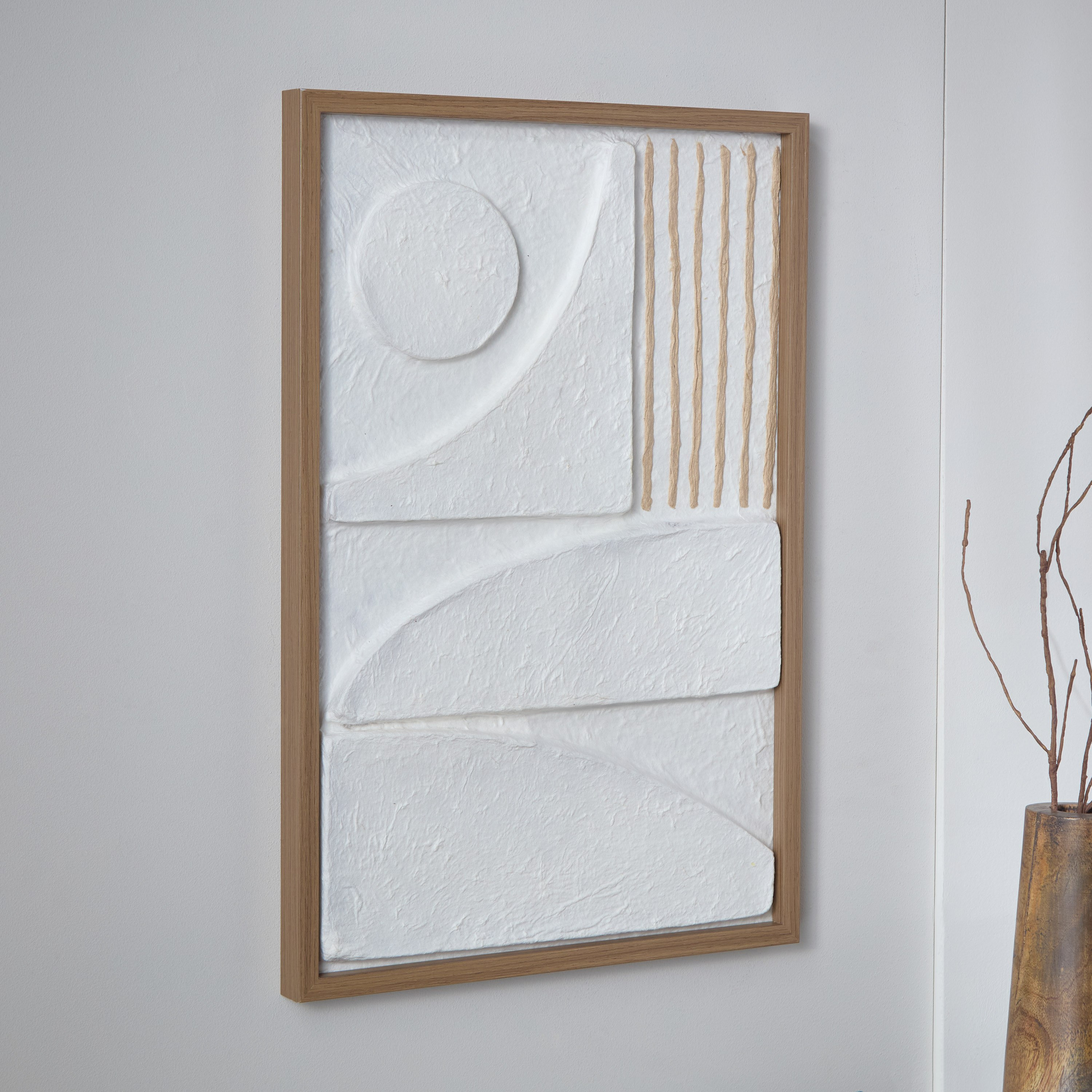Sonet 3D Framed Picture with Handmade Paper - 40x60x3 cm-hbxhomeware-hbxdecorandfurnishings-image-1