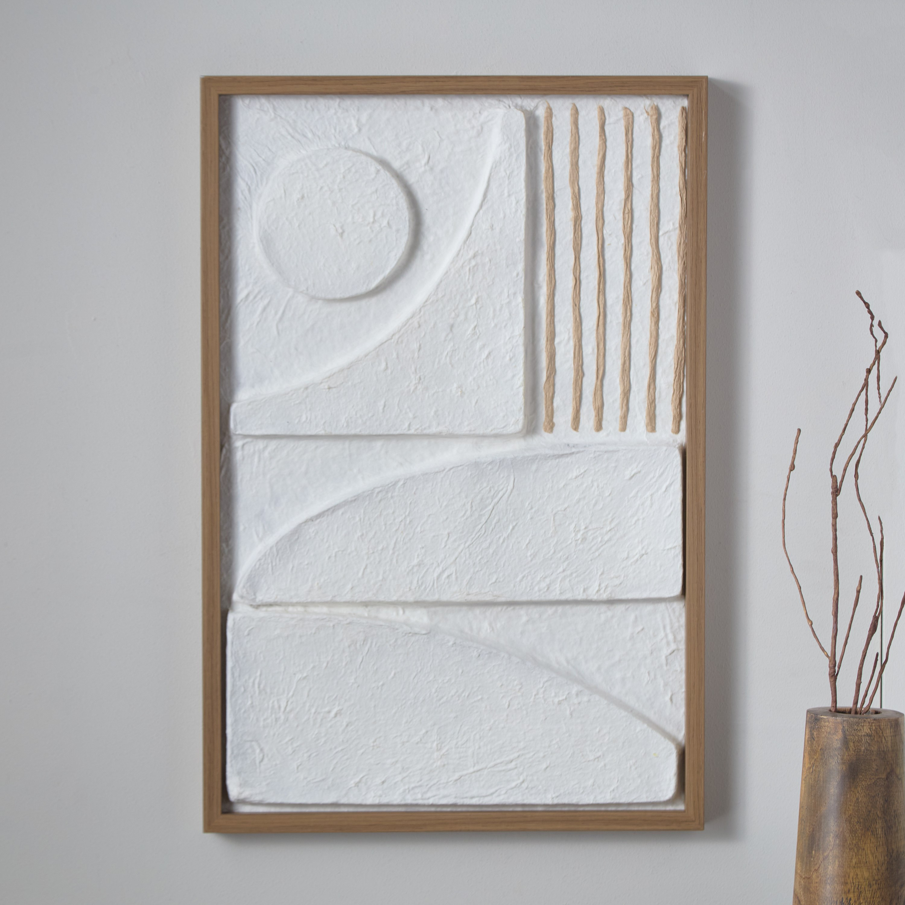 Sonet 3D Framed Picture with Handmade Paper - 40x60x3 cm-hbxhomeware-hbxdecorandfurnishings-image-2