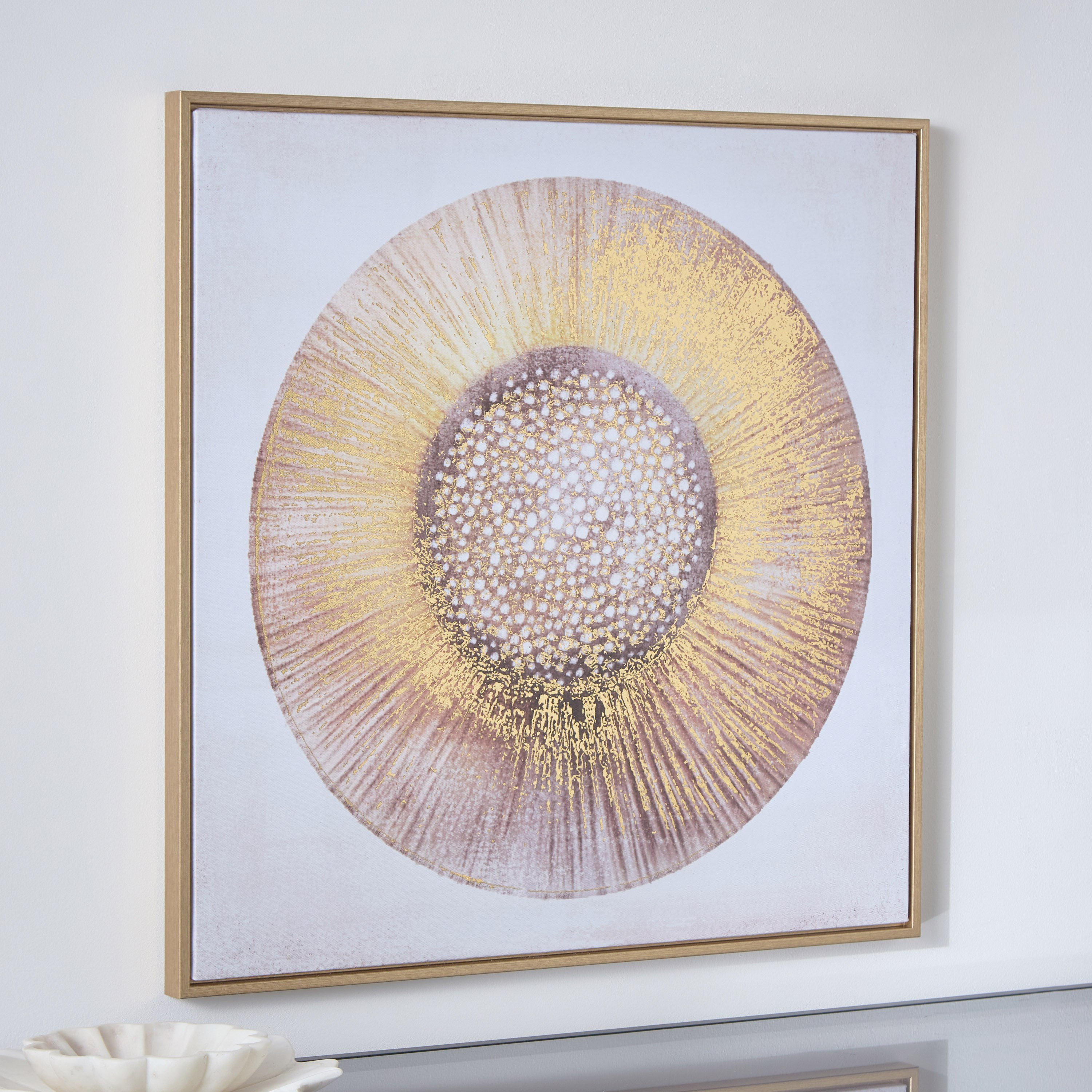 لوحة كانفاس مؤطرة برقائق ذهبية من سونيت - 60x60x2.5 سم-hbxhomeware-hbxdecorandfurnishings-image-1