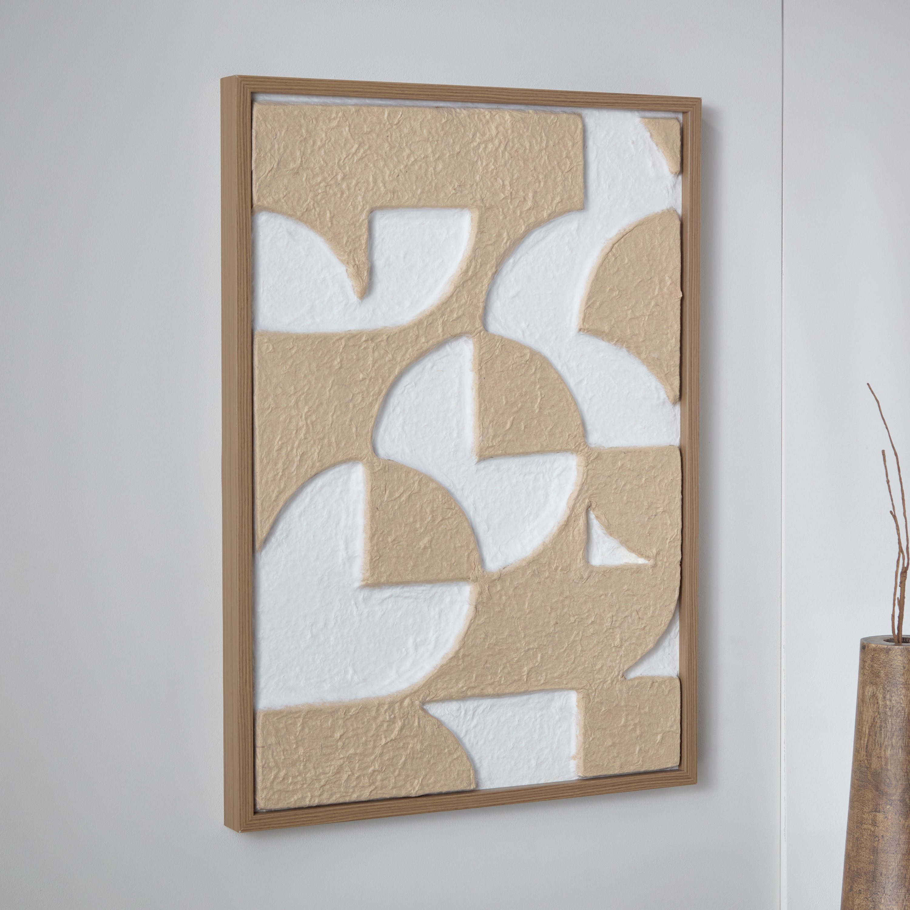 لوحة مؤطرة ثلاثية الأبعاد بورق مصنوع يدويًا من سونيت - 50x70x4 سم-hbxhomeware-hbxdecorandfurnishings-image-1