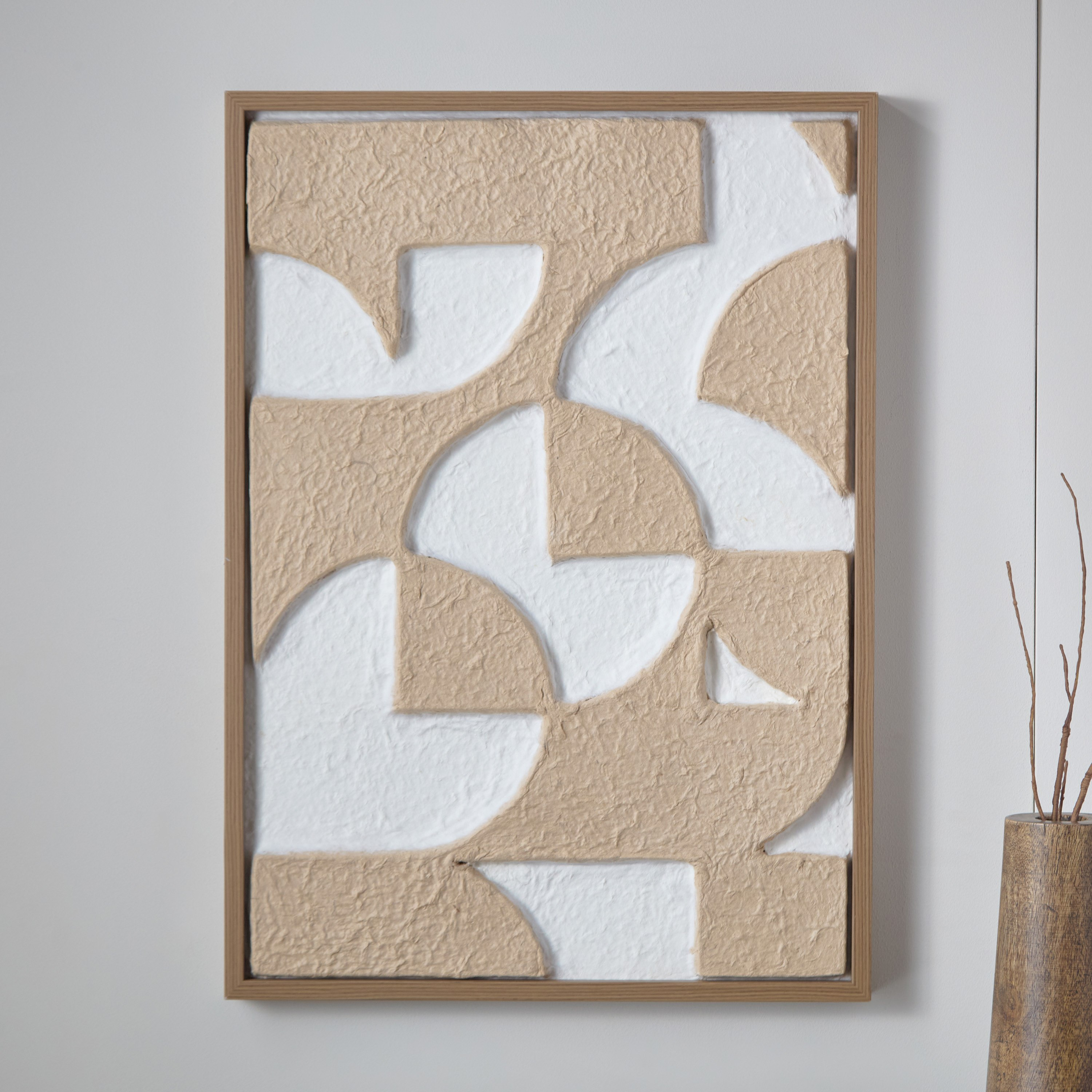 لوحة مؤطرة ثلاثية الأبعاد بورق مصنوع يدويًا من سونيت - 50x70x4 سم-hbxhomeware-hbxdecorandfurnishings-image-2