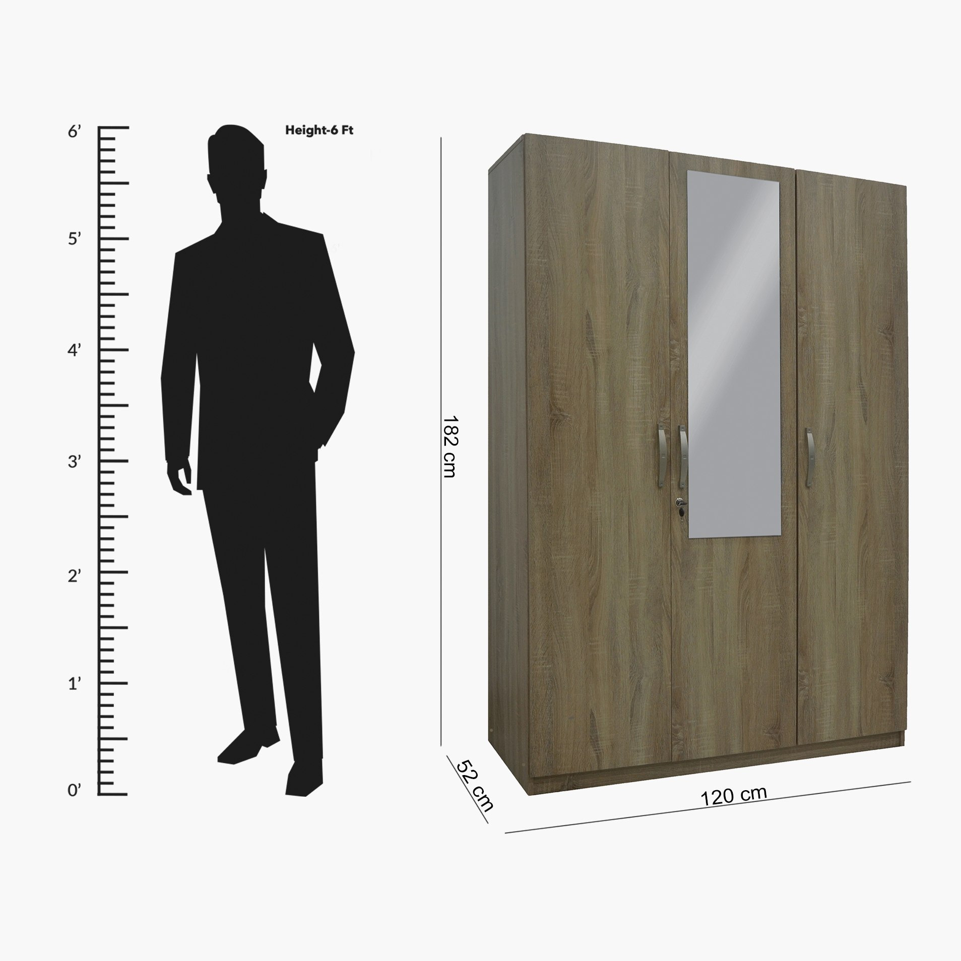 خزانة ملابس 3 أبواب مع مرآة - كولتورب بلس من موڤو-hbxfurniture-wardrobes-image-13