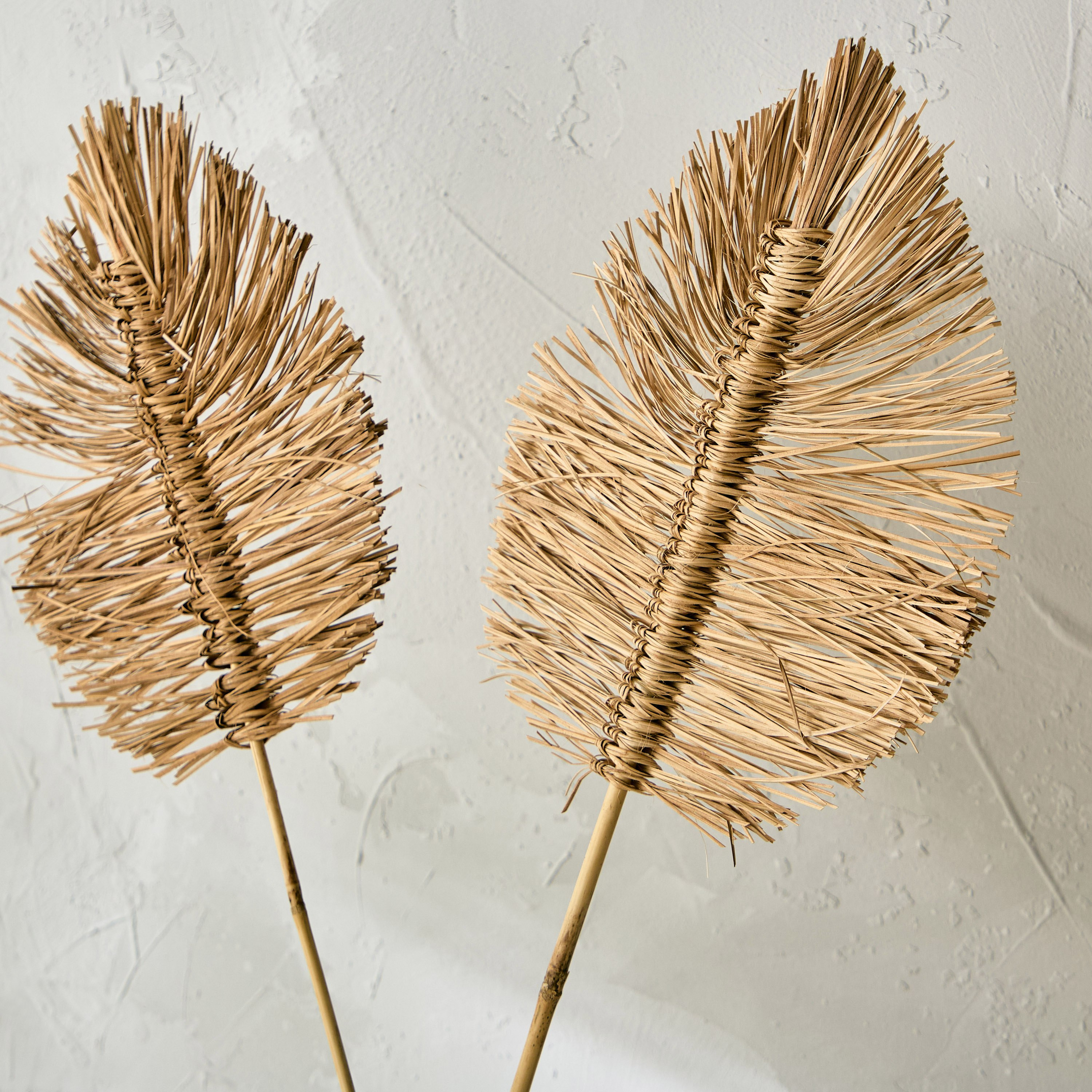 طقم أوراق شجر بوهو مصنوعة يدويًا من قطعتين من ميدلي - 30x40x75 سم-hbxdecorandfurnishings-homeaccessories-artificialflowersandplants-image-3