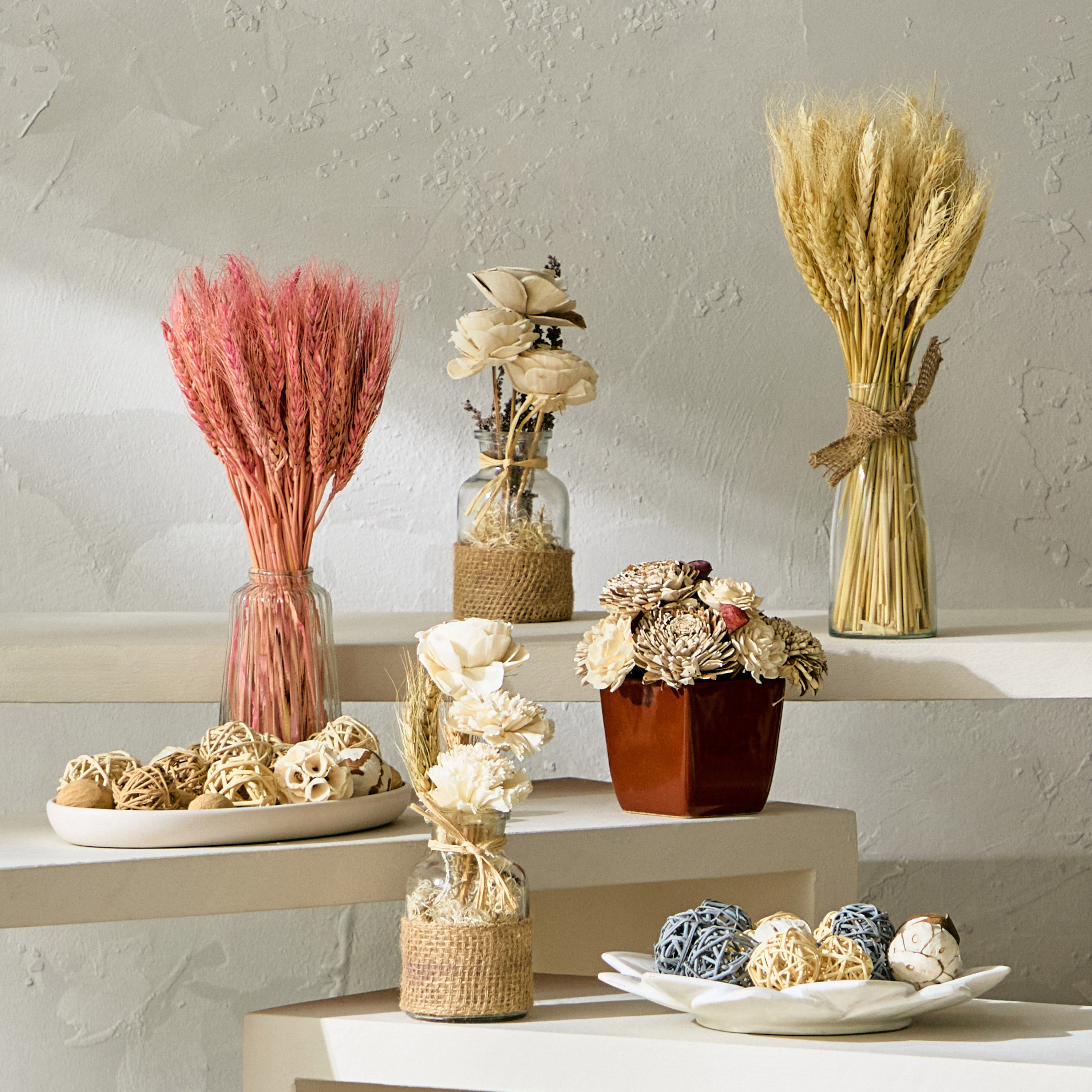 Medley Shola Flower Ceramic Potted Plant - 16 cm-hbxdecorandfurnishings-homeaccessories-artificialflowersandplants-image-4