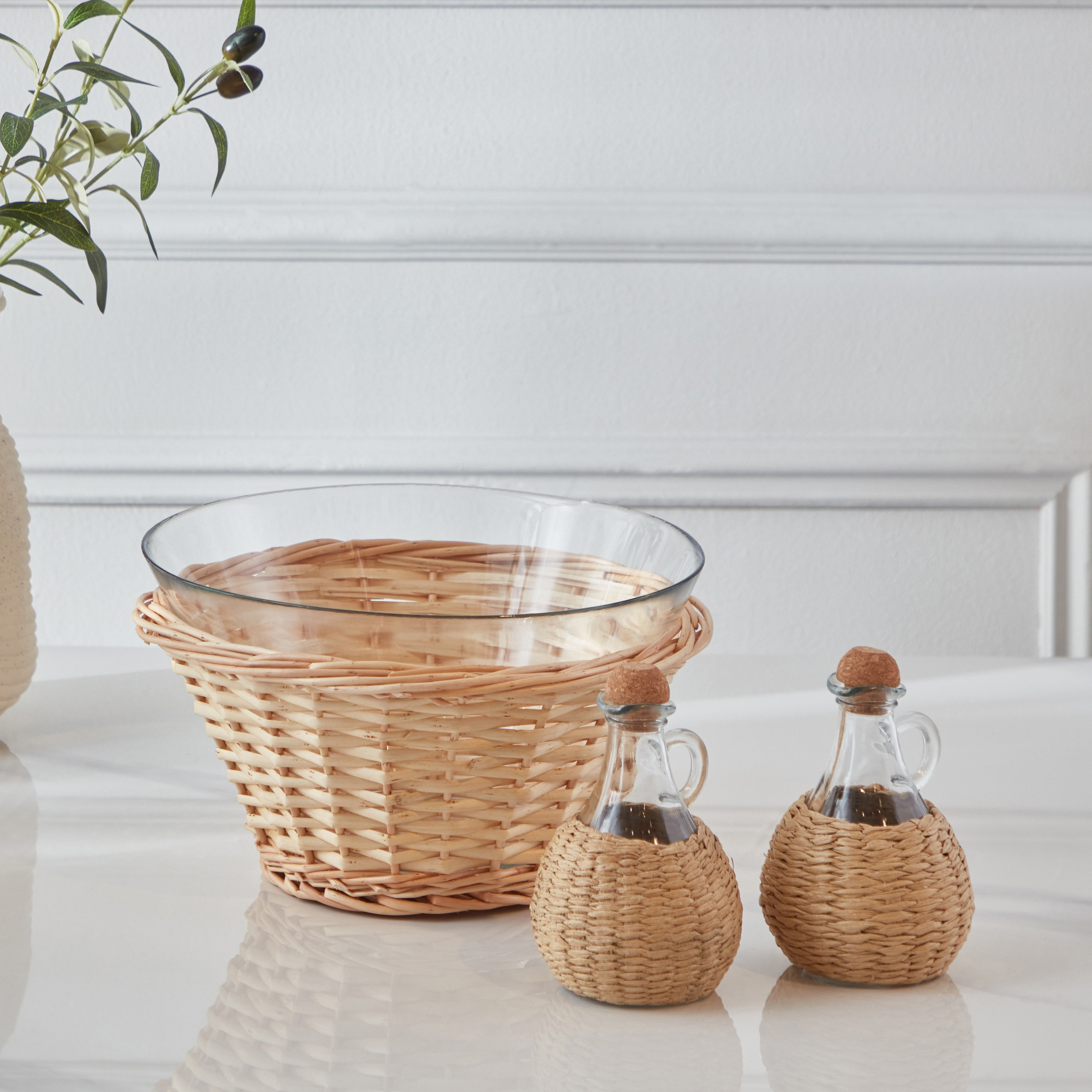 طقم أوعية تقديم زجاجية 3 قطع مع قارورة زيت من مينيمالست-hbxdecorandfurnishings-tabletop-serveware-image-2