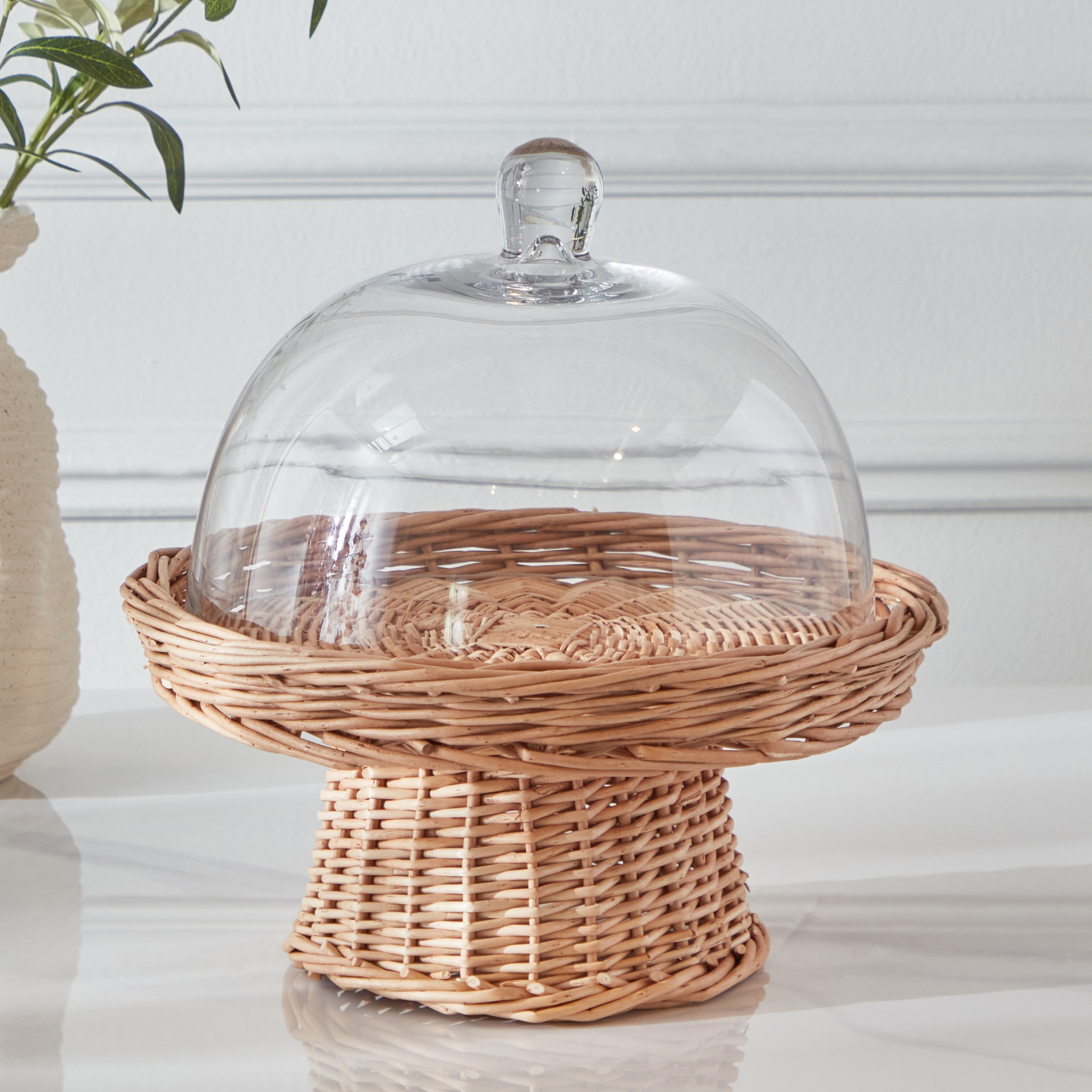 مجموعة قبة كيك زجاجية من قطعتين من منيماليست-hbxdecorandfurnishings-tabletop-serveware-image-2