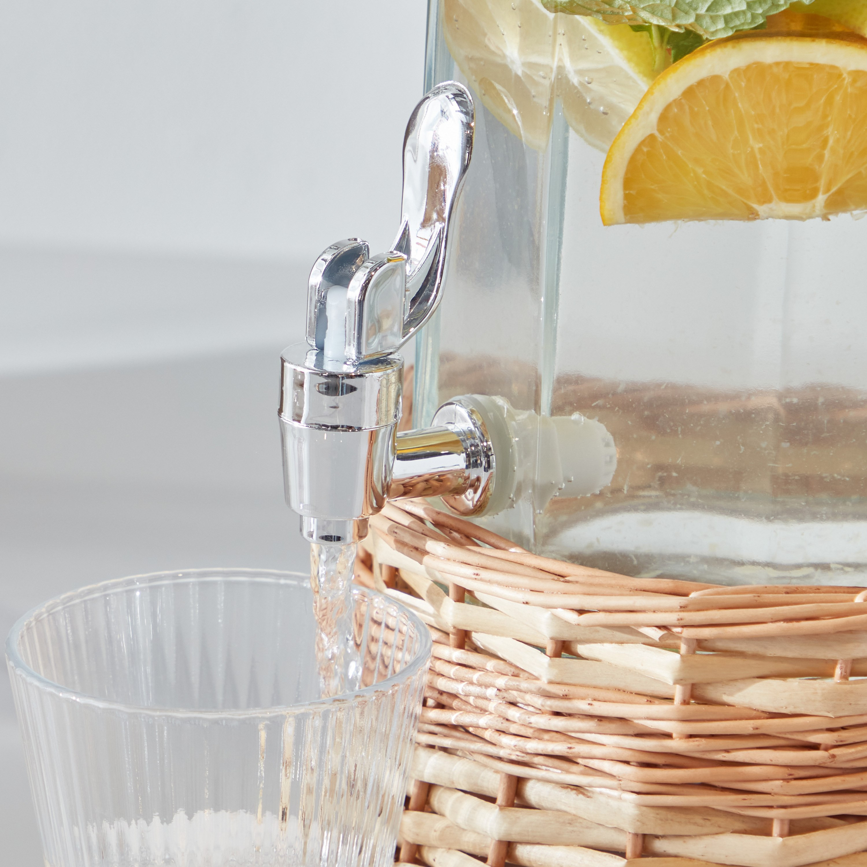 Minimalist 2-Piece Glass Dispenser Set - 3 L-hbxhomeware-hbxkitchen-image-5