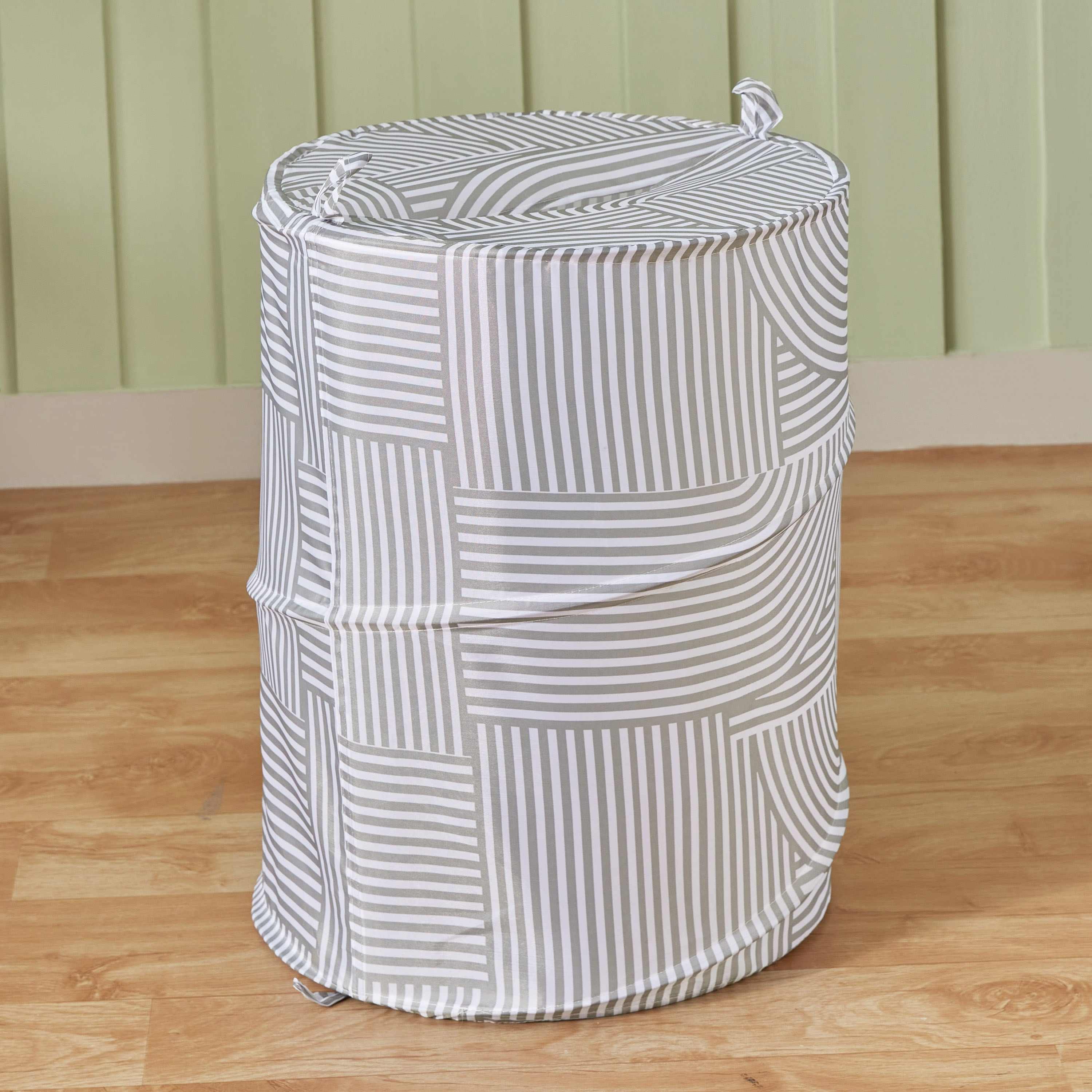 سلة غسيل بوليستر بطبعات من أريستو - 42x55 سم-hbxbathroom-bathroomstorage-laundryhampers-image-2