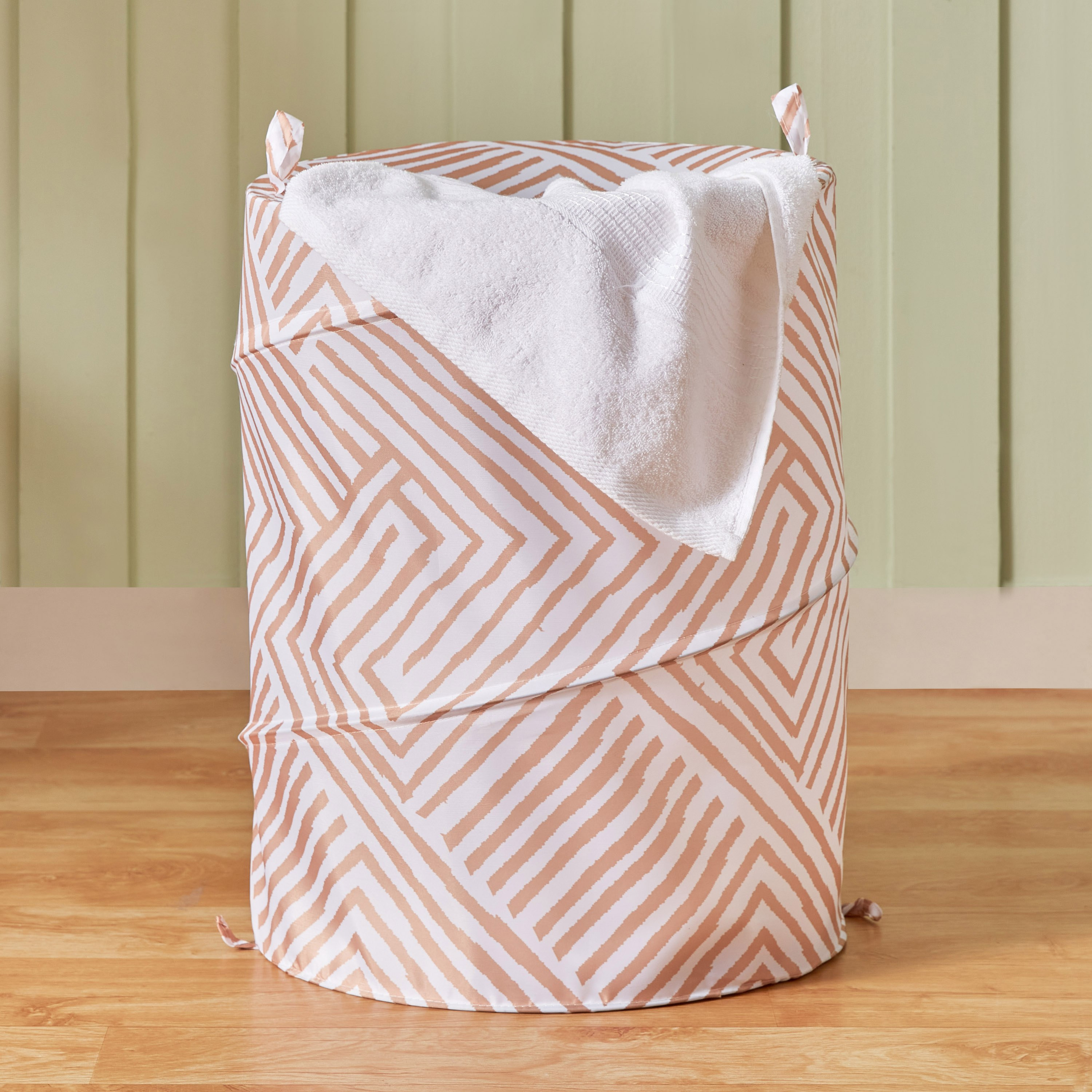 Ella Printed Laundry Hamper - 42x55 cm-hbxbathroom-bathroomstorage-laundryhampers-image-1