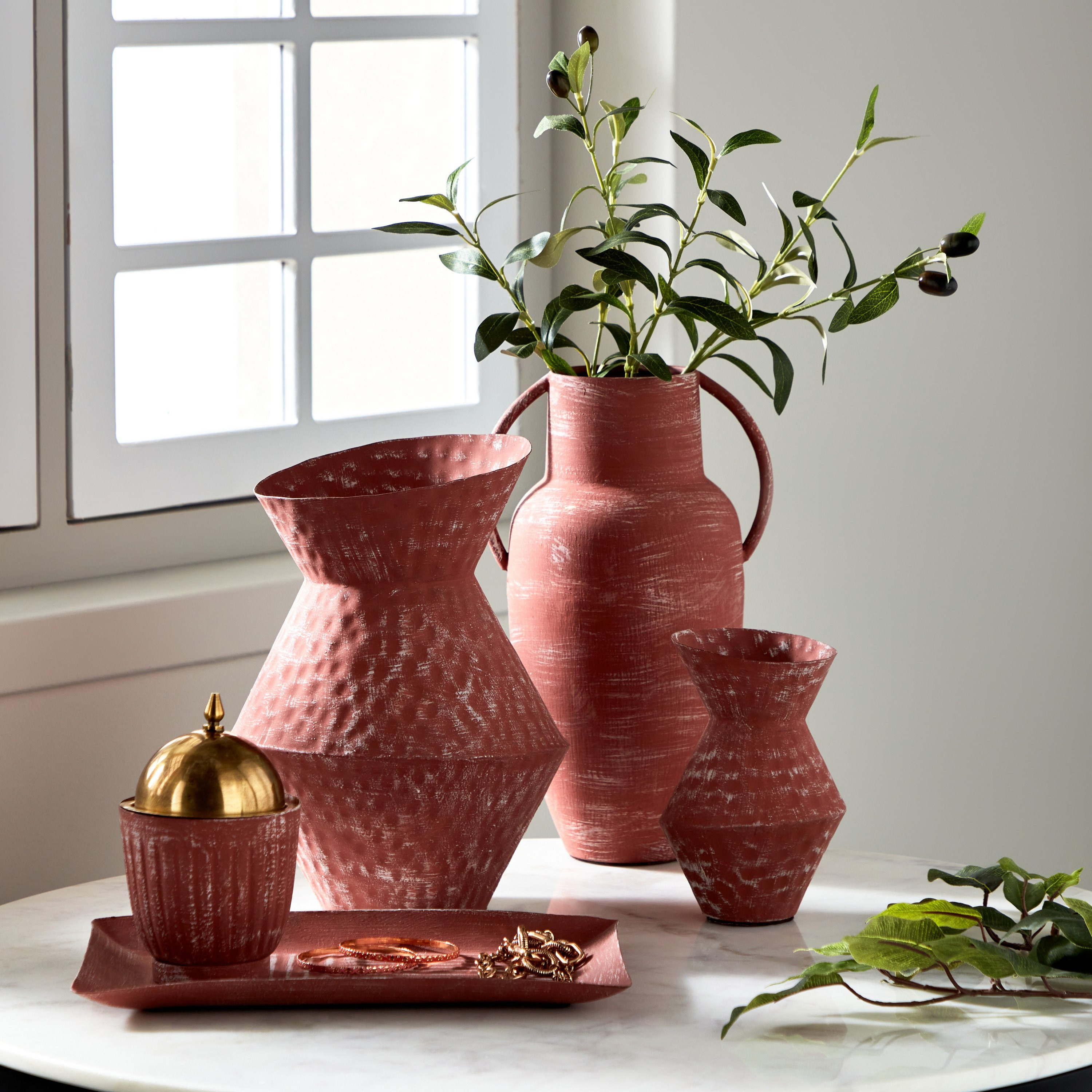 مزهرية معدن عصرية من سبلينديد - 11x16.5 سم-hbxbedroom-decorandaccessories-vases-image-5