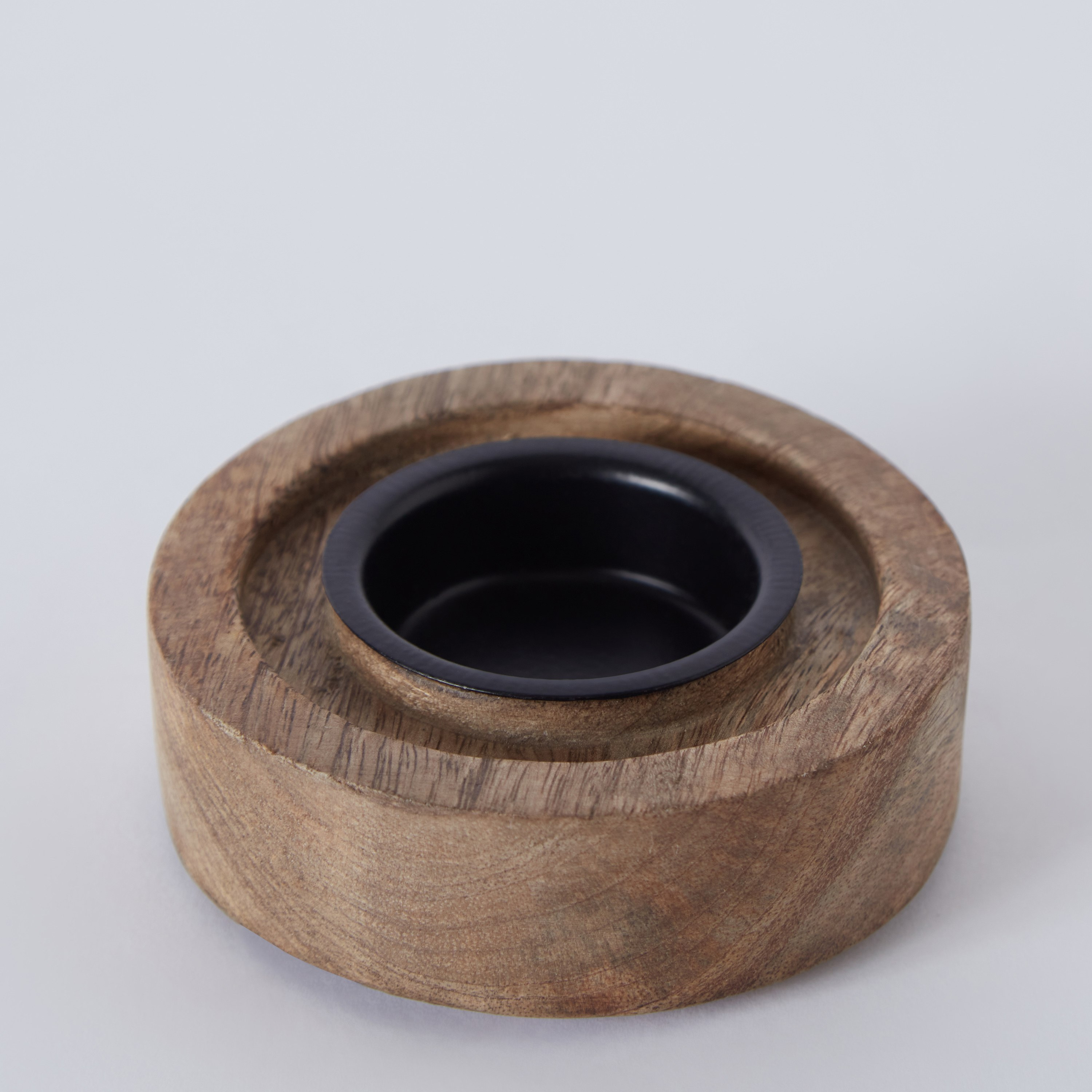 Splendid Wooden Painted Tealight Candleholder - 9x9x2 cm-hbxlivingroom-decorandaccessories-candleholders-image-6
