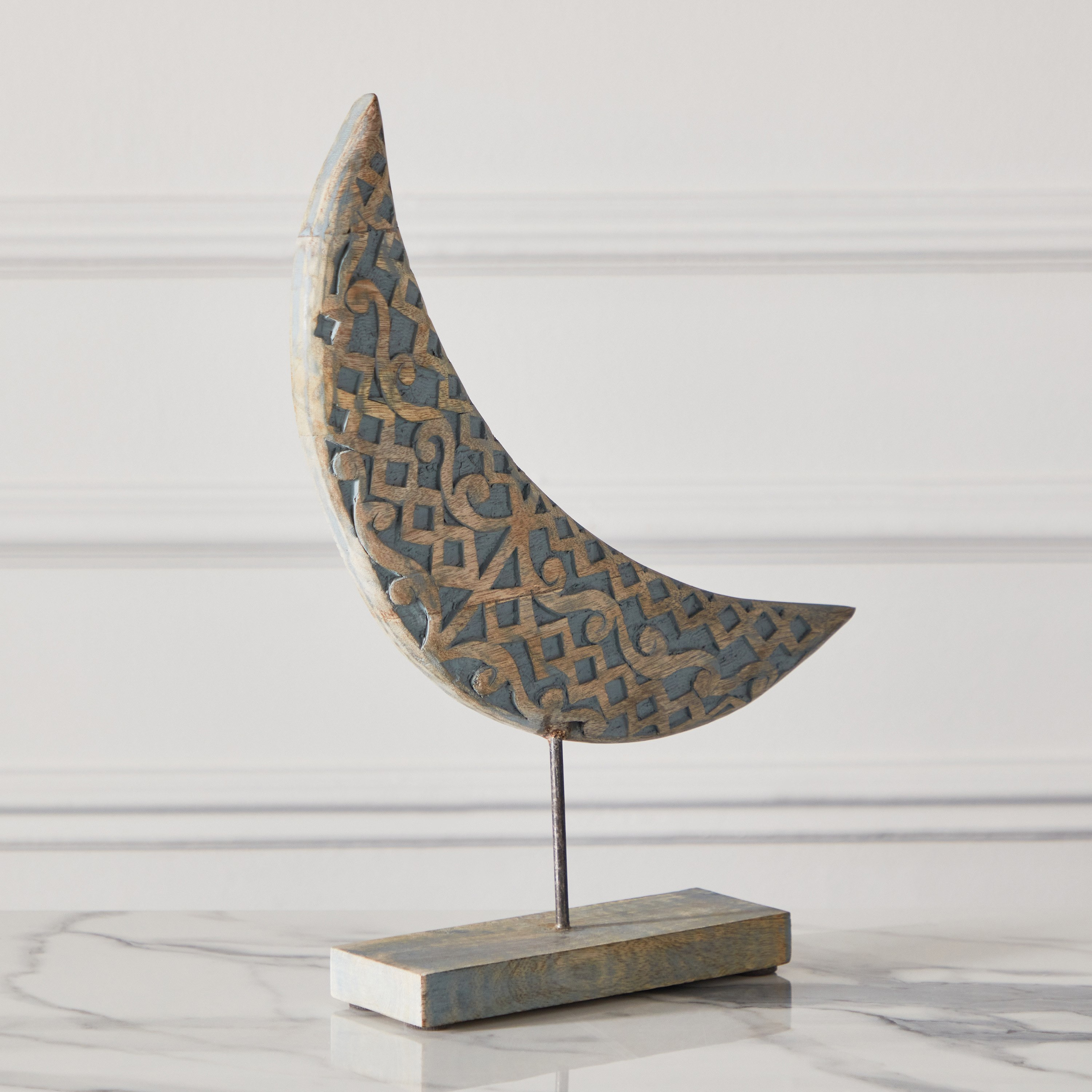 ديكور طاولة خشب مطلي من سبلينديد- 26x6.5x36 سم-hbxhomeware-homedecor-figurinesandornaments-image-1