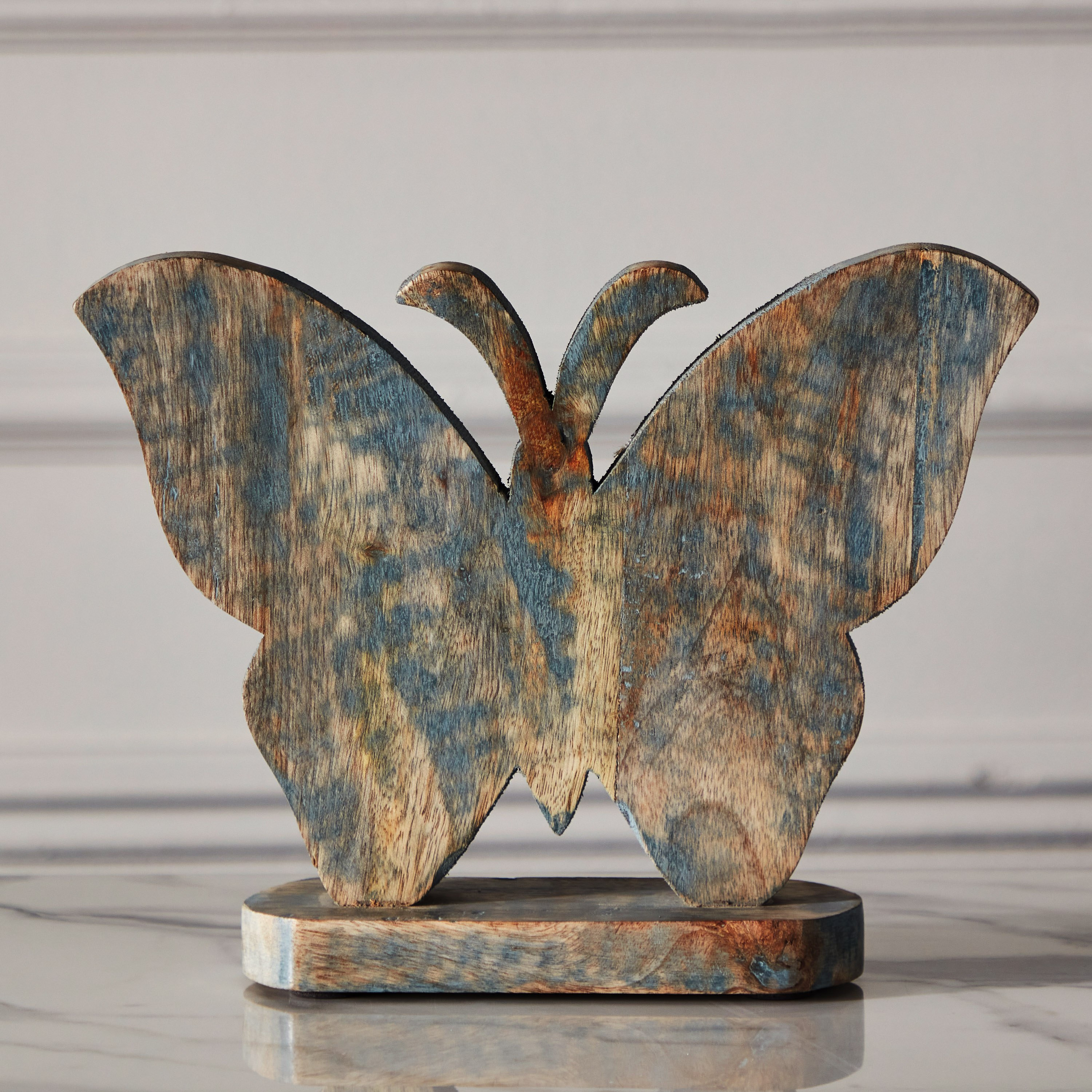 قطعة ديكور طاولة خشبية على شكل فراشة من سلبينديد - 25x4x19 سم-hbxhomeware-homedecor-figurinesandornaments-image-2