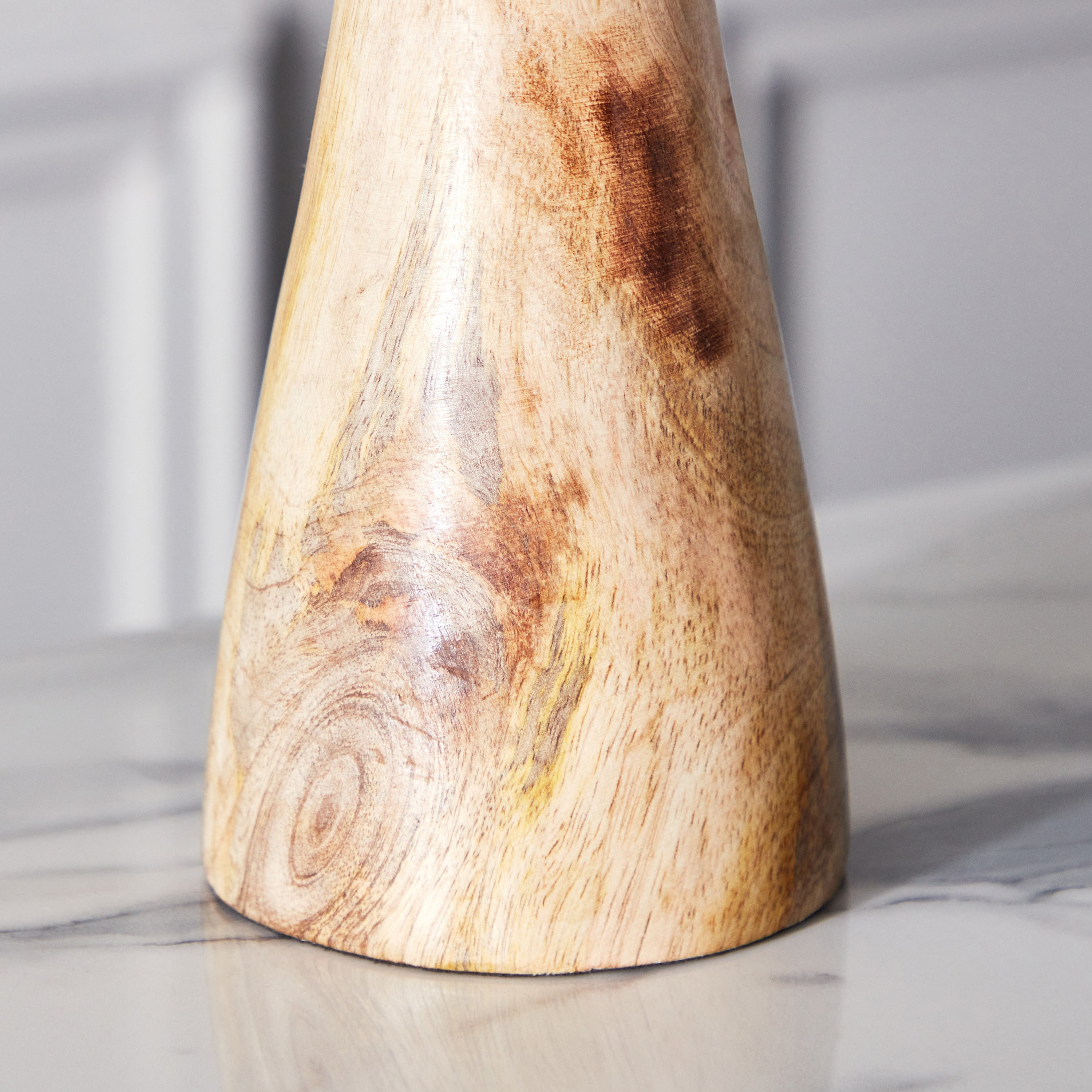 حامل شموع خشبي مطلي من سبلينديد - 9.5x9.5x25.5 سم-hbxlivingroom-decorandaccessories-candleholders-image-4