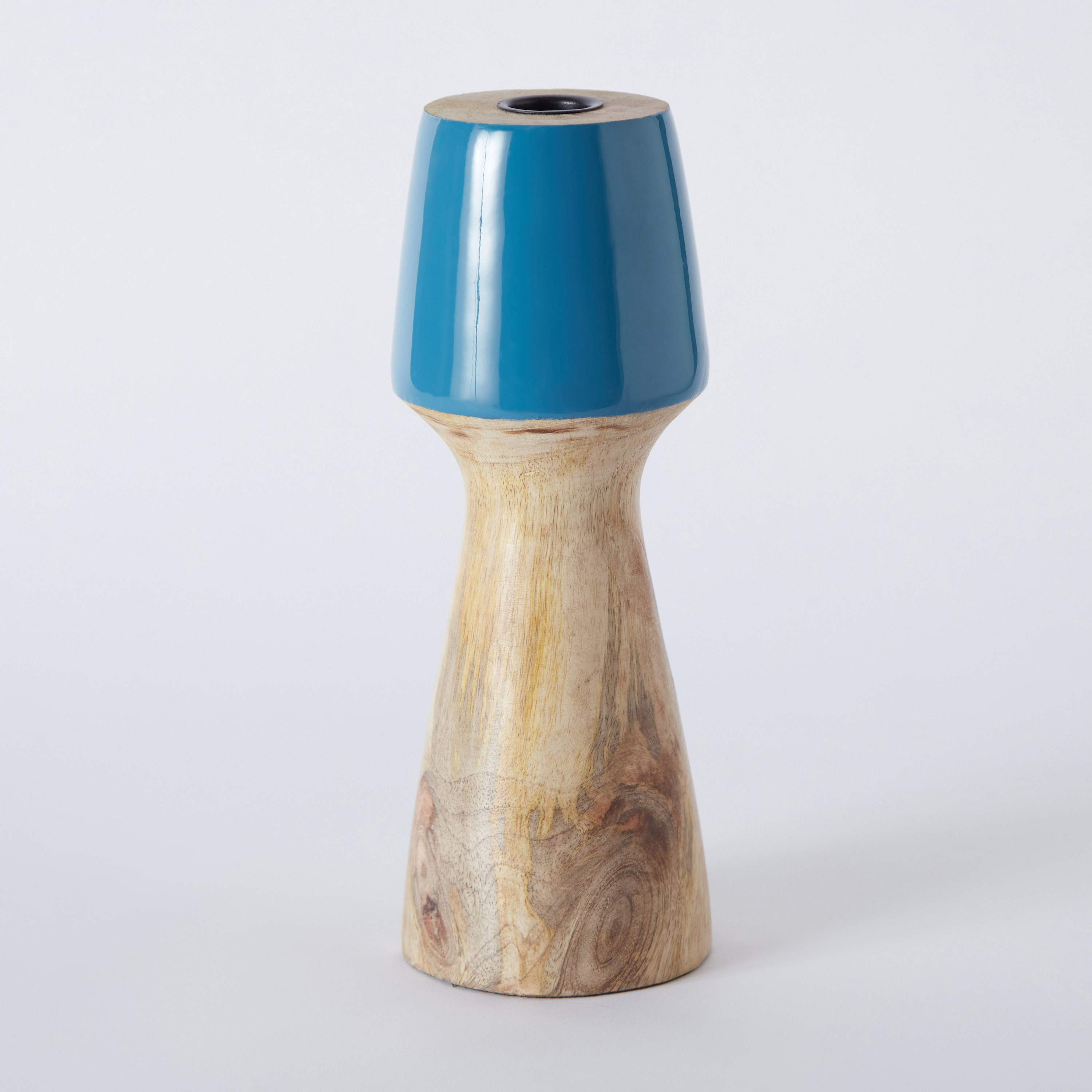حامل شموع خشبي مطلي من سبلينديد - 9.5x9.5x25.5 سم-hbxlivingroom-decorandaccessories-candleholders-image-6