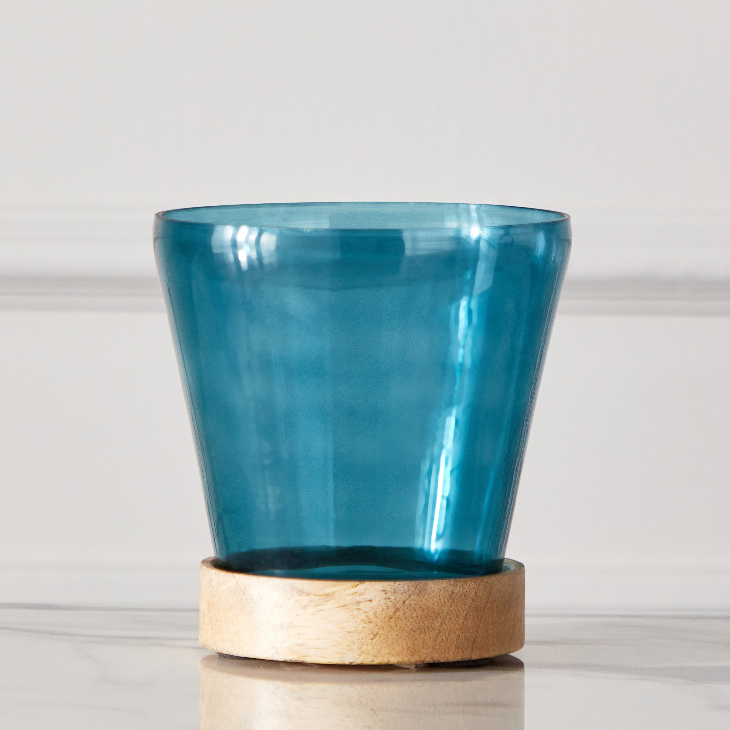 Splendid Wooden Planter with Printed Glass - 9x9x12.5 cm-hbxhomeware-hbxdecorandfurnishings-image-2