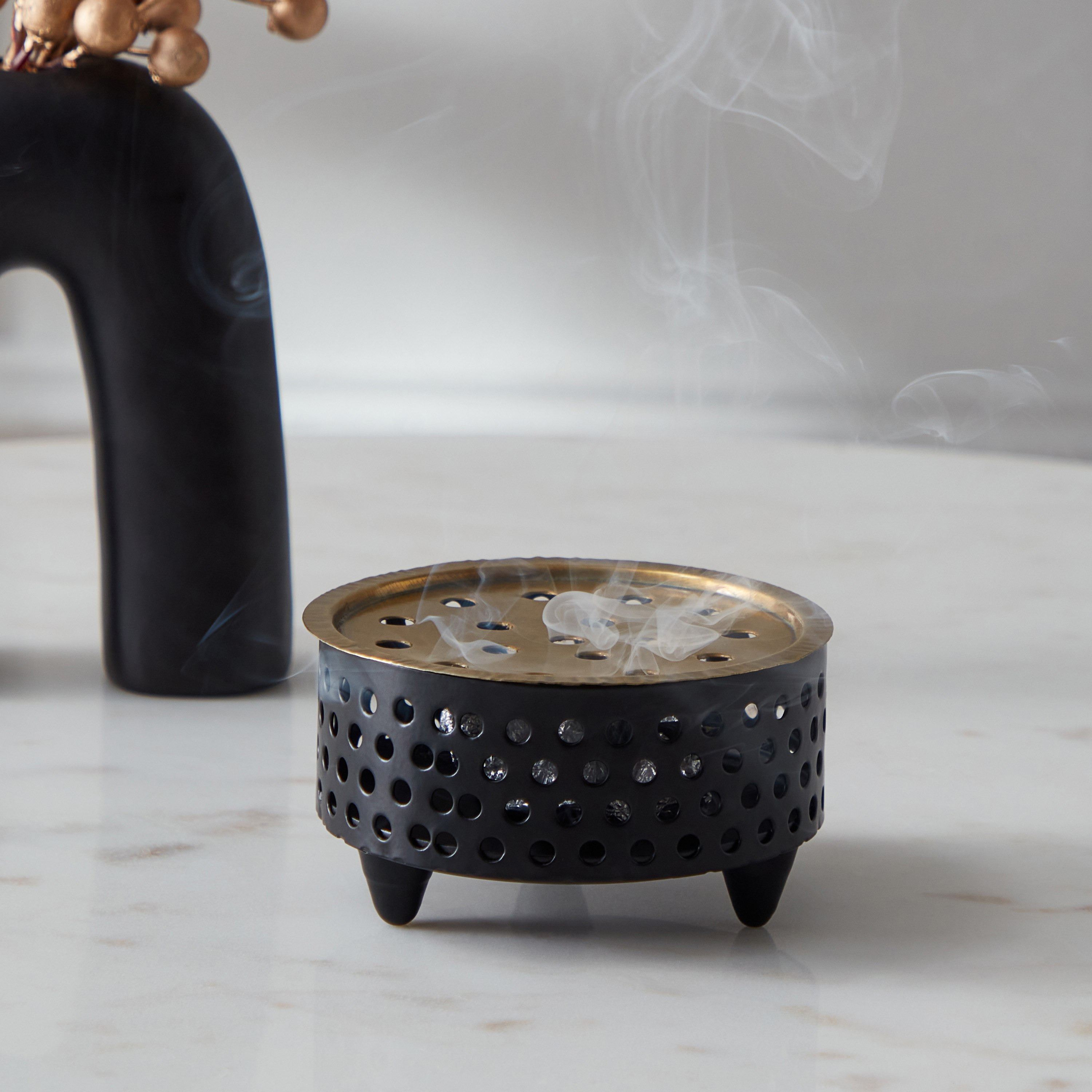 مبخرة معدن من سبلينديد - 10x10x5.5 سم-hbxhomeware-hbxdecorandfurnishings-image-1