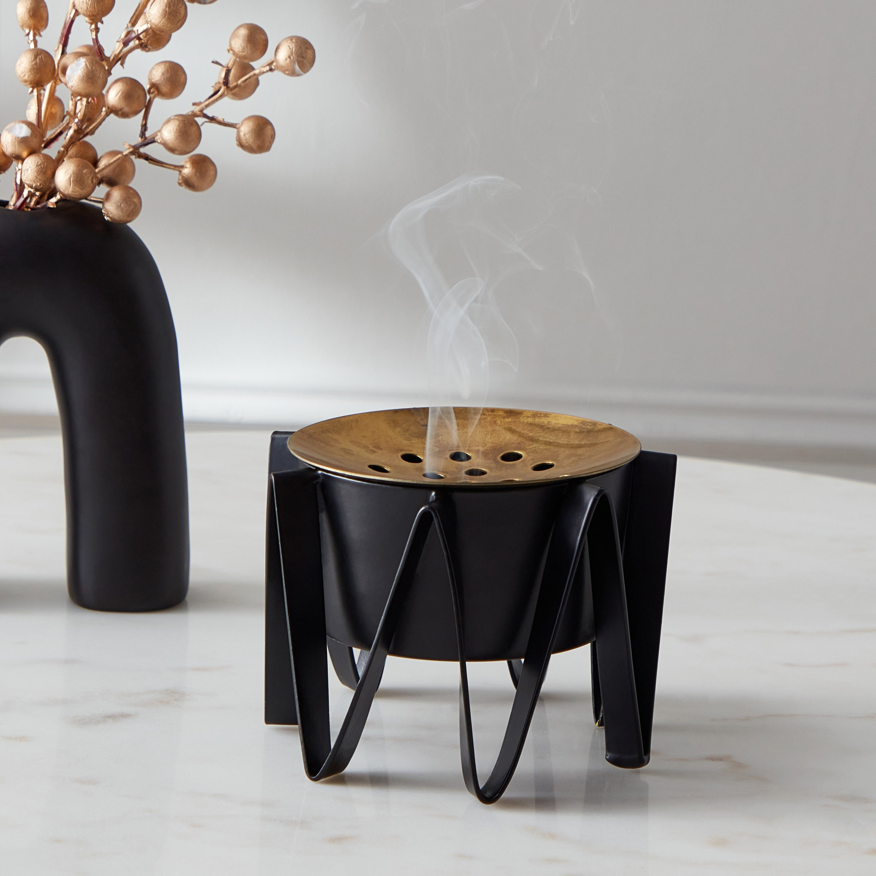 مبخرة معدن من سبلينديد - 13x13x9.5 سم-hbxhomeware-hbxdecorandfurnishings-image-1