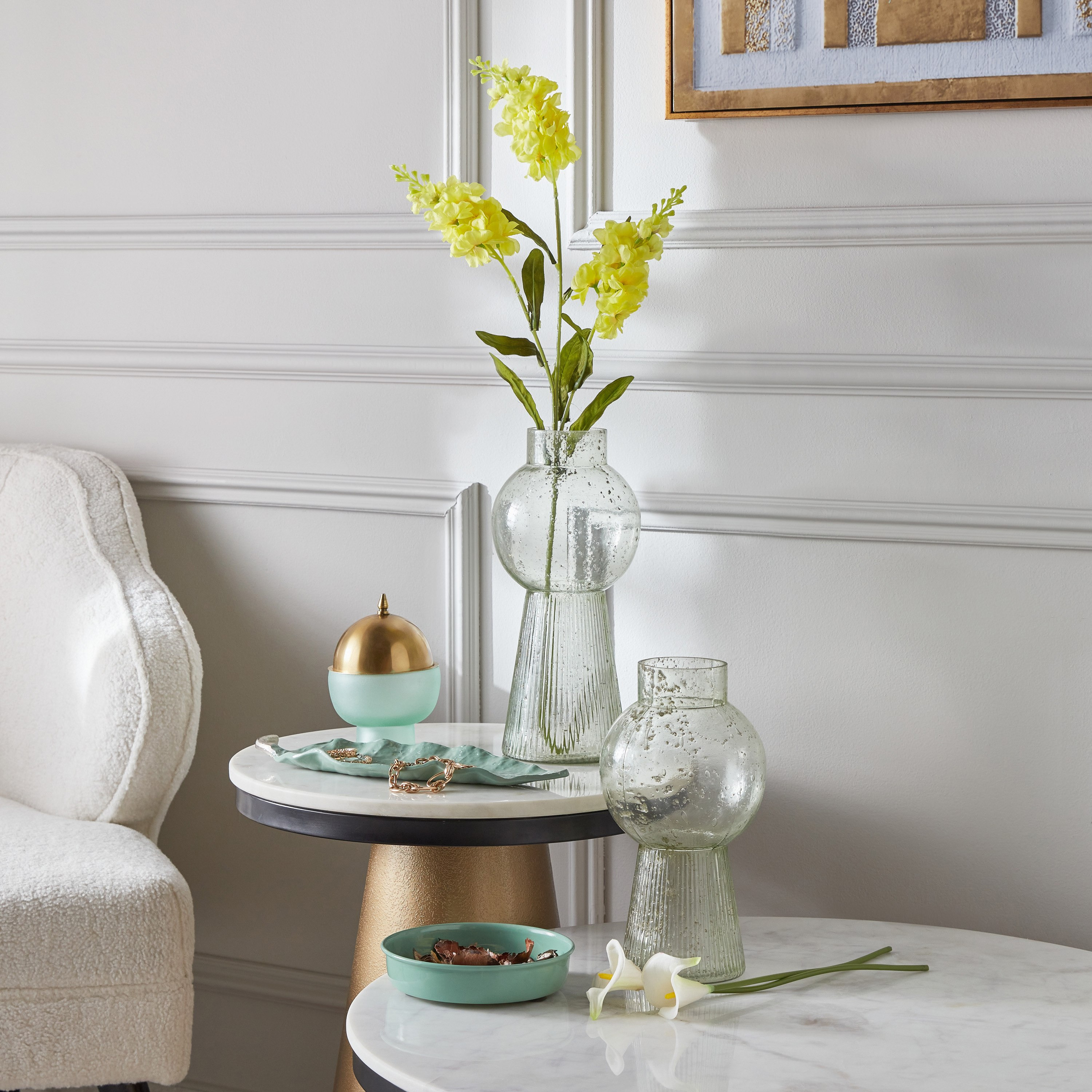 Splendid Metal Decorative Plate- 17x17x4 cm-hbxhomeware-hbxdecorandfurnishings-image-3