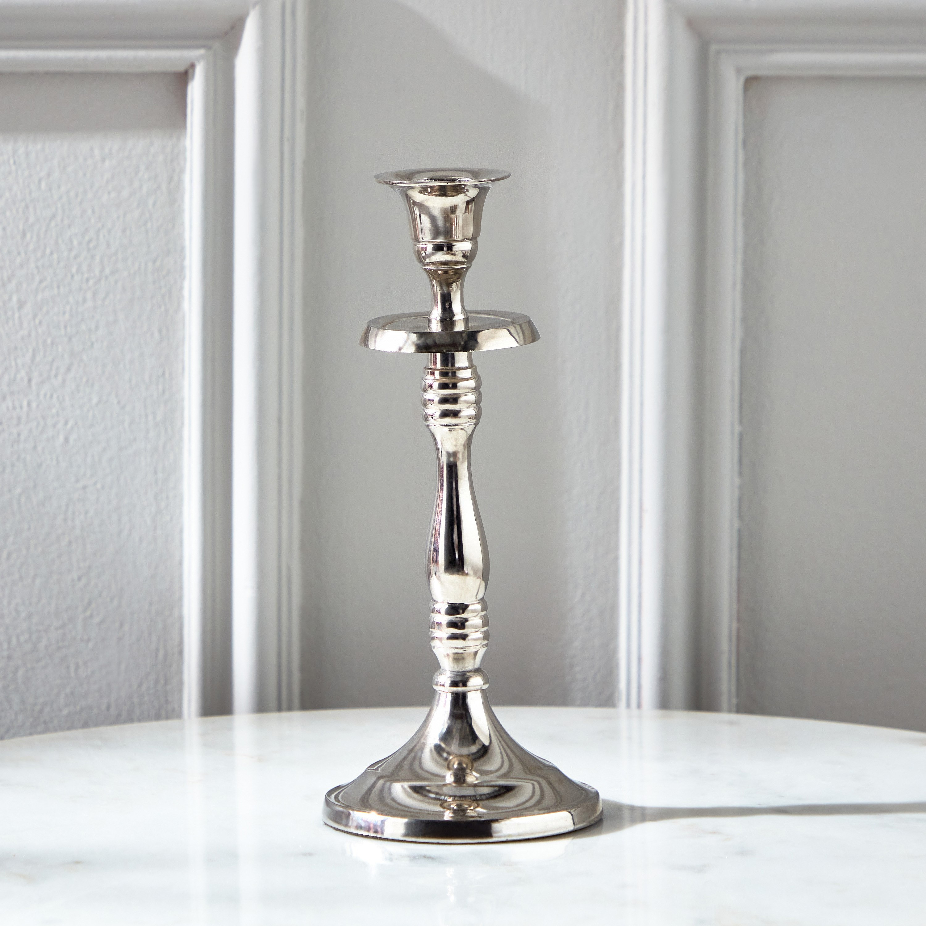حامل شموع معدن من سبلينديد - 8.5x8.5x20 سم-hbxlivingroom-decorandaccessories-candleholders-image-2