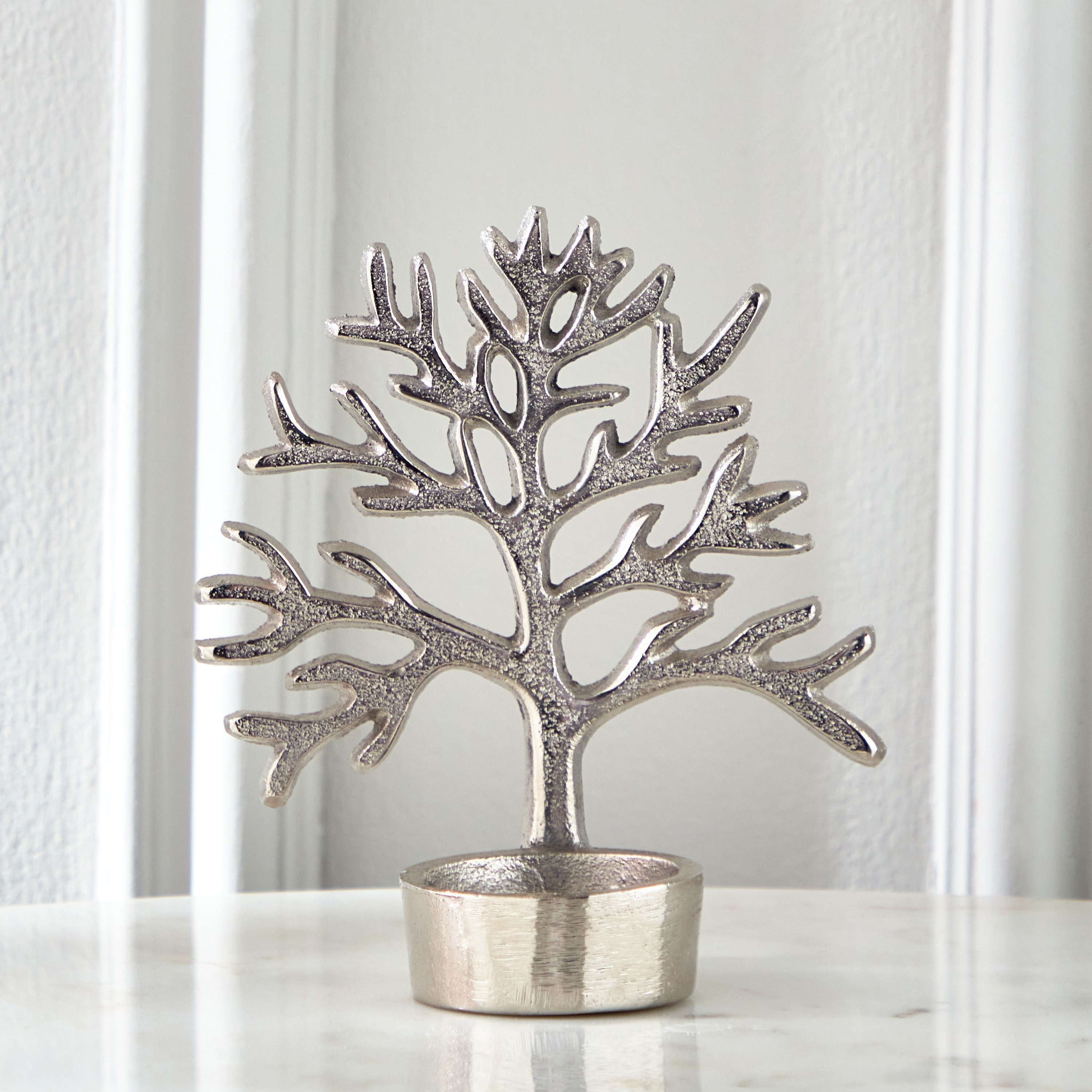 حامل شموع صغيرة شجرة معدن من سبلينديد - 11.5x6.13 سم-hbxlivingroom-decorandaccessories-candleholders-image-2
