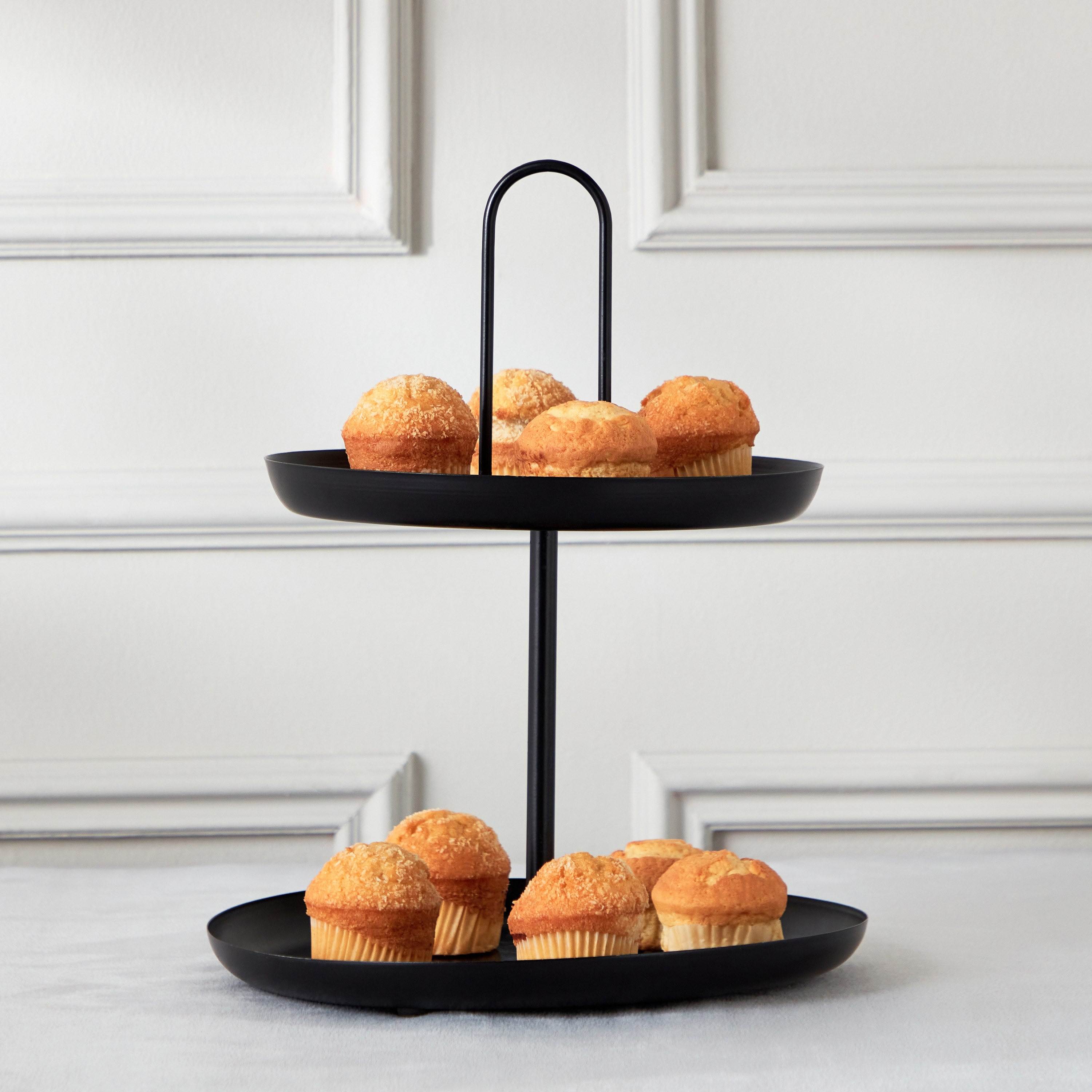 Buy Splendid Metal Cake Stand 30x30x34 cm Online in KSA Homebox