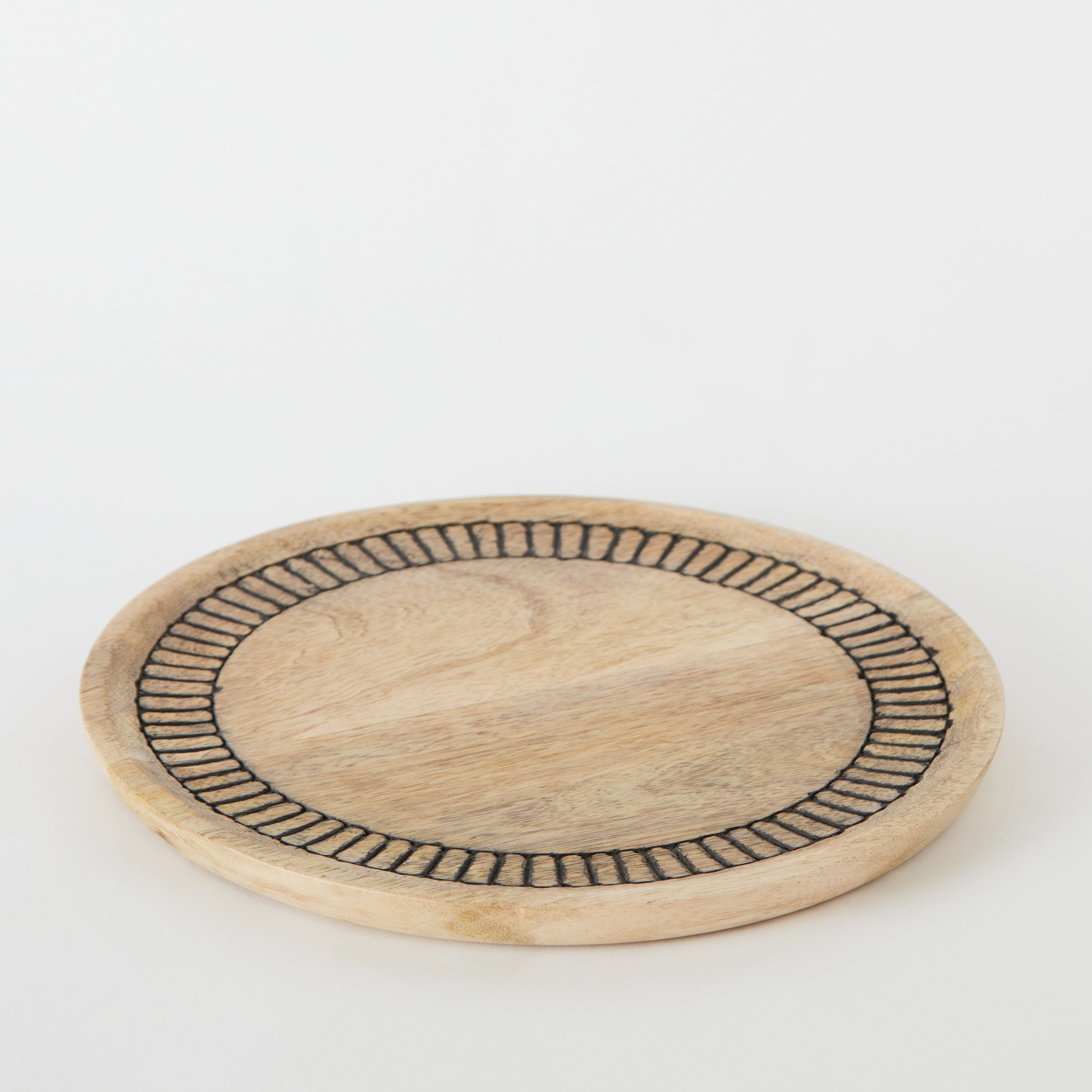 Earthy Vibe Wooden Plate - 28 cm-hbxdecorandfurnishings-tabletop-serveware-image-6