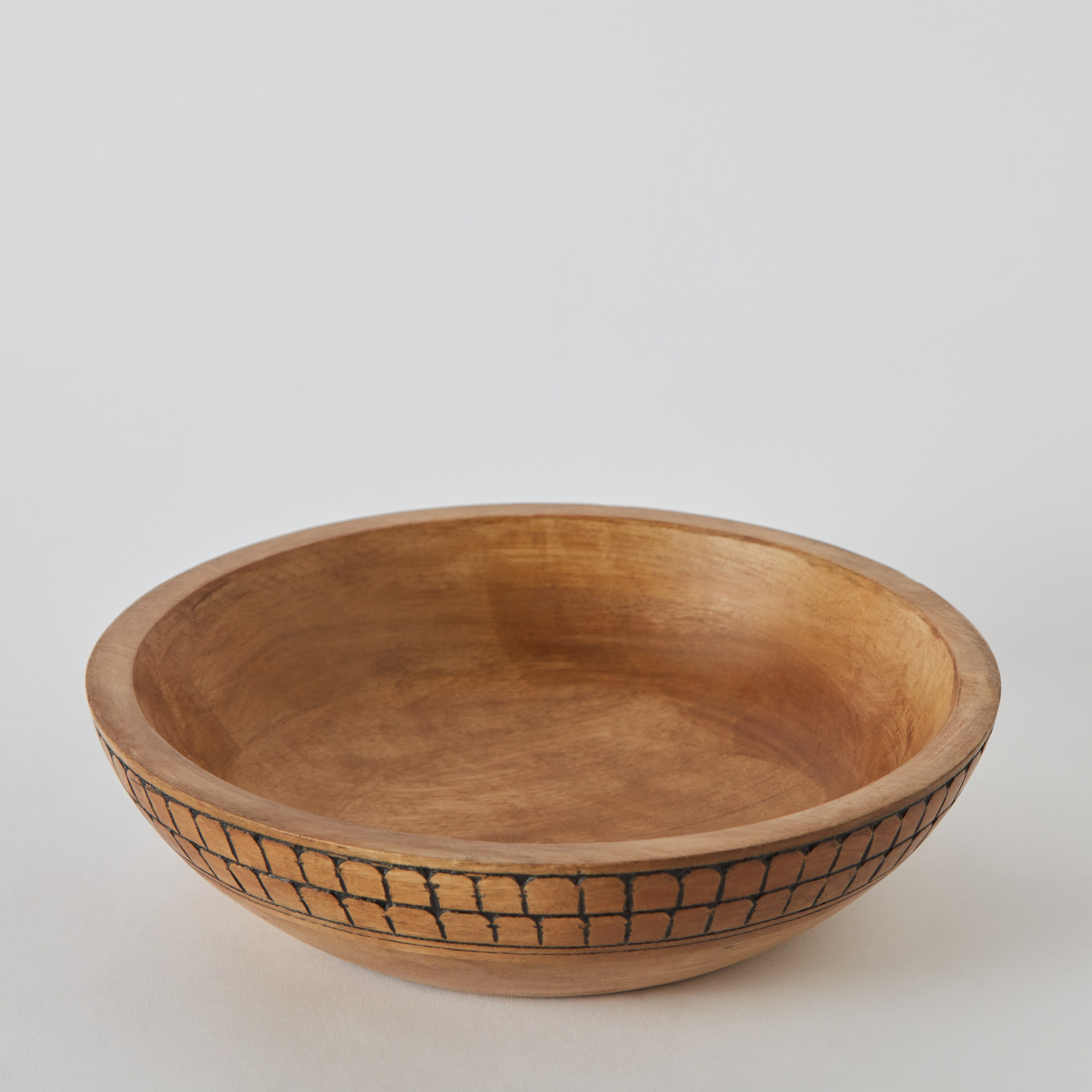 Earthy Vibe Wooden Bowl - 25 cm-hbxdecorandfurnishings-tabletop-serveware-image-6