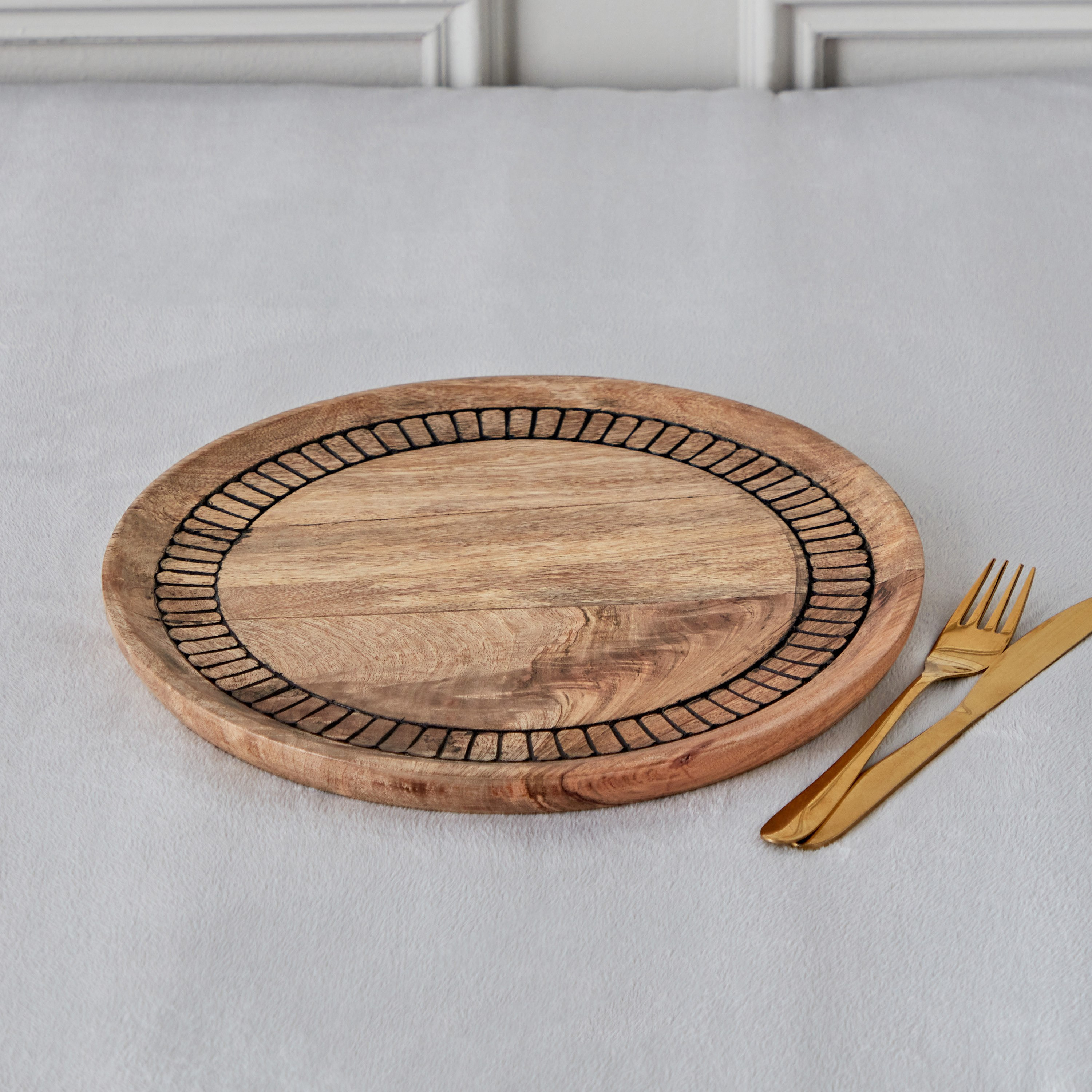 صحن خشب من إيرثي فايب - 32 سم-hbxdecorandfurnishings-tabletop-serveware-image-1