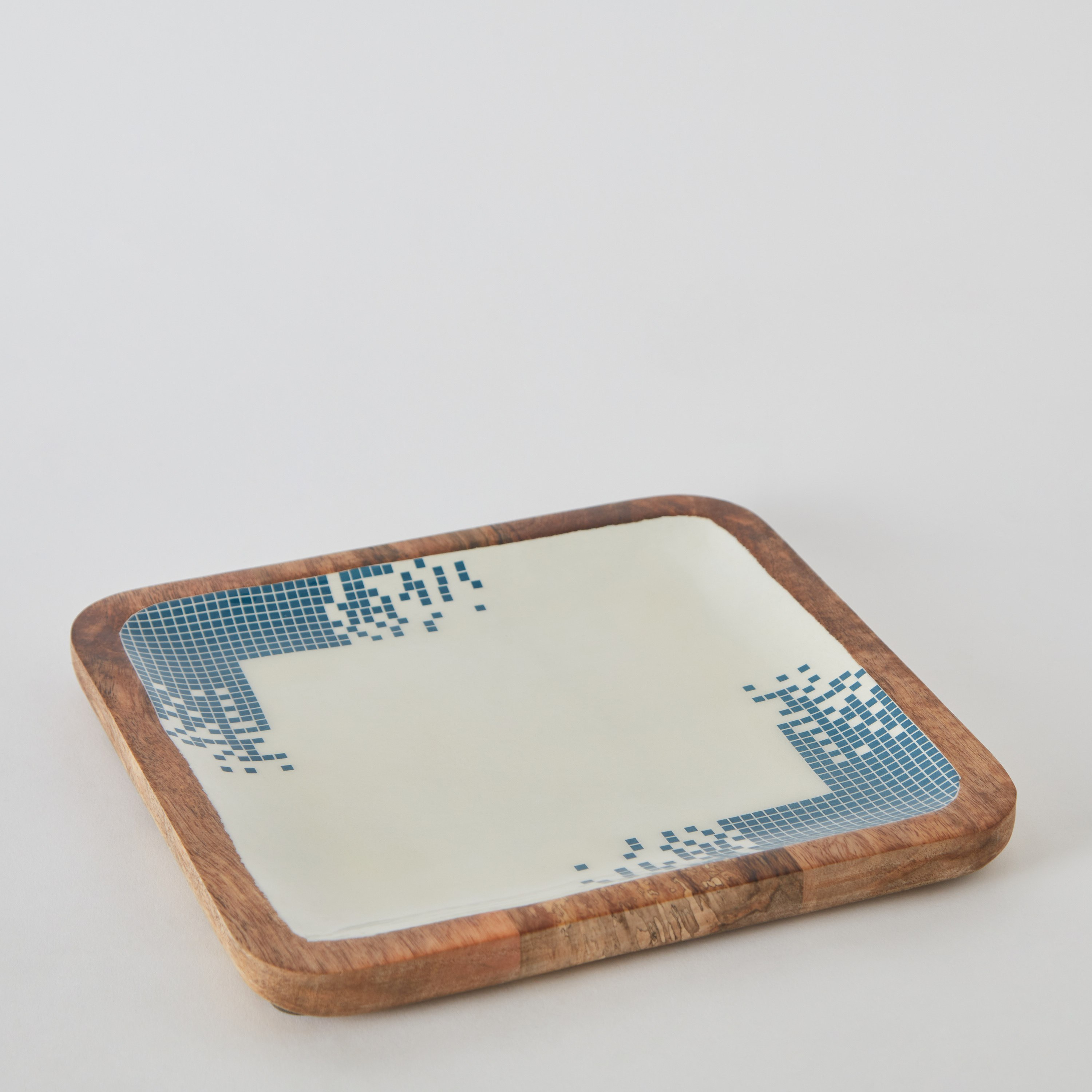 صحن مربع خشب مطلي بالمينا من أرتيزان - 25 سم-hbxdecorandfurnishings-tabletop-serveware-image-6