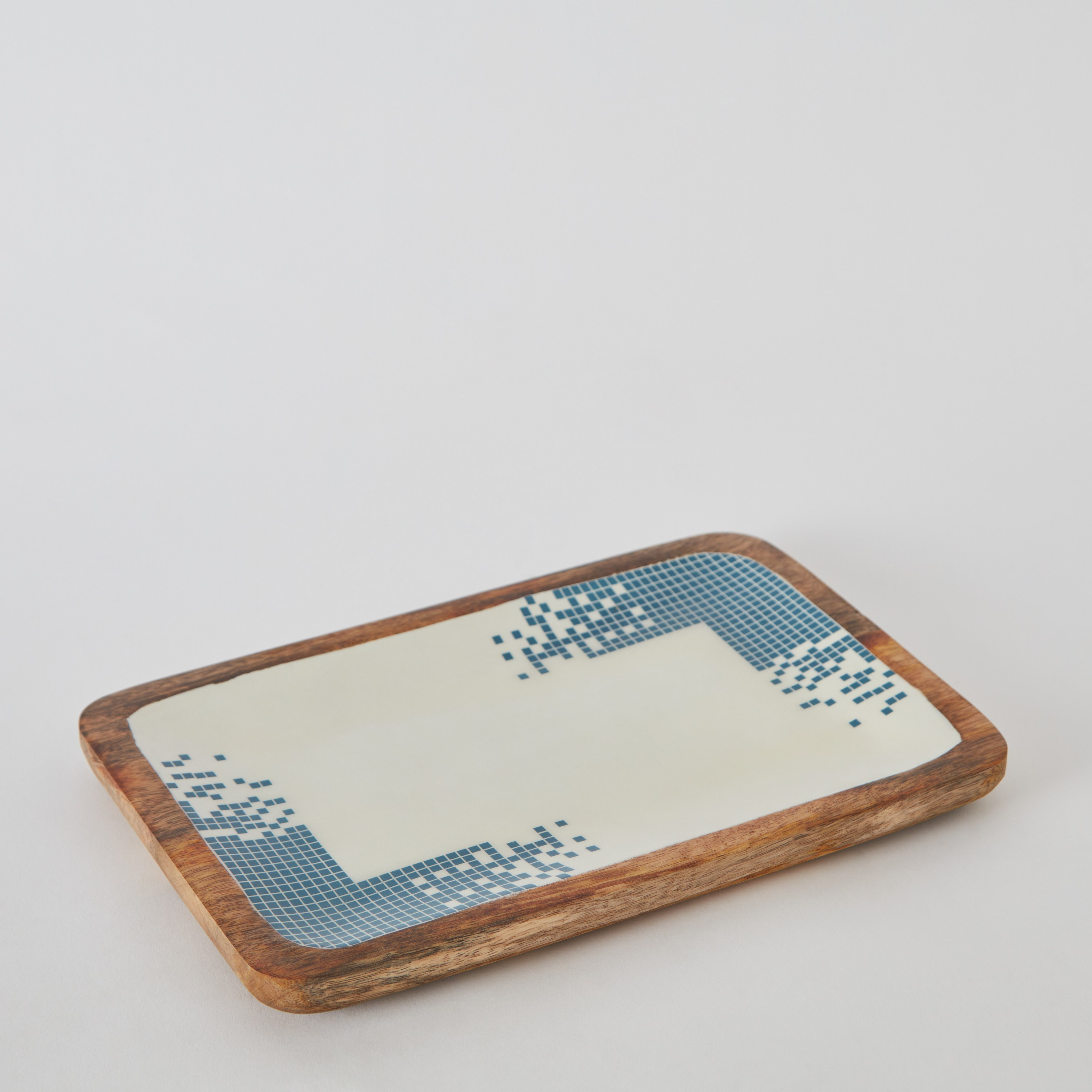 صحن خشب مستطيل مطلي بالمينا من أرتيزان - 30 سم-hbxdecorandfurnishings-tabletop-serveware-image-5