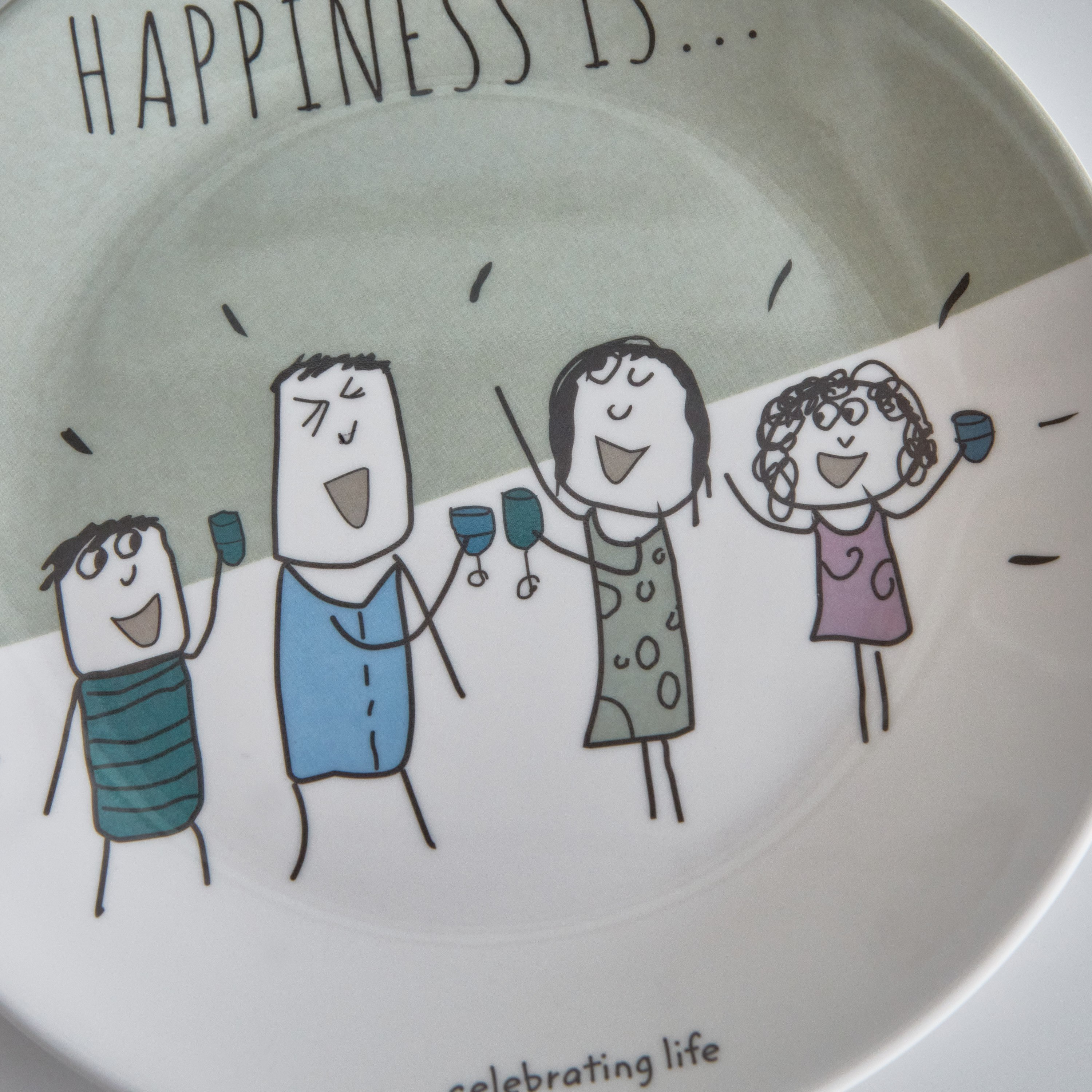 صحن مستدير للوجبات الخفيفة من هابنيس إز - 22 سم-hbxdecorandfurnishings-tabletop-crockery-image-2