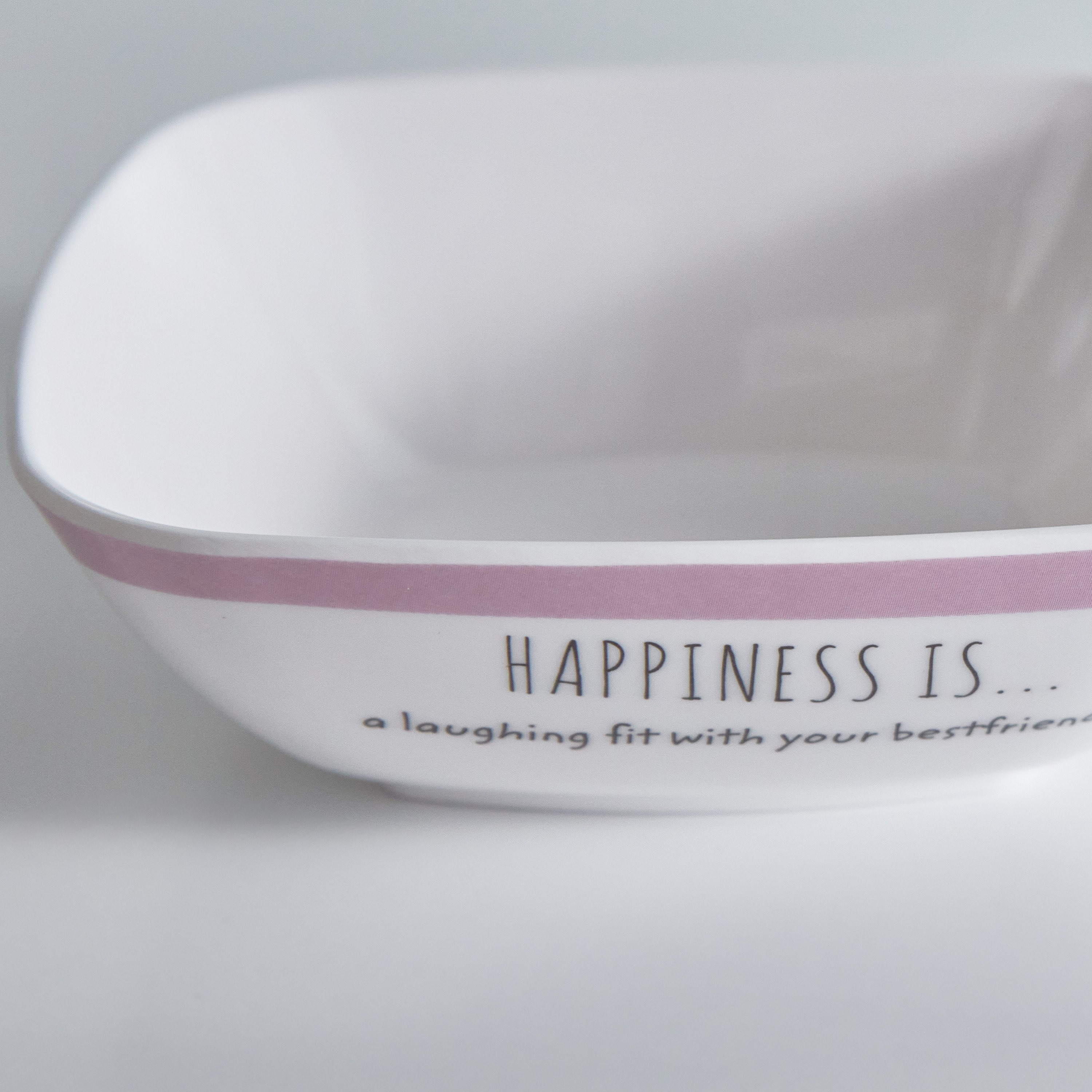 Happiness Is Square Bowl - 13 cm-hbxdecorandfurnishings-tabletop-crockery-image-3