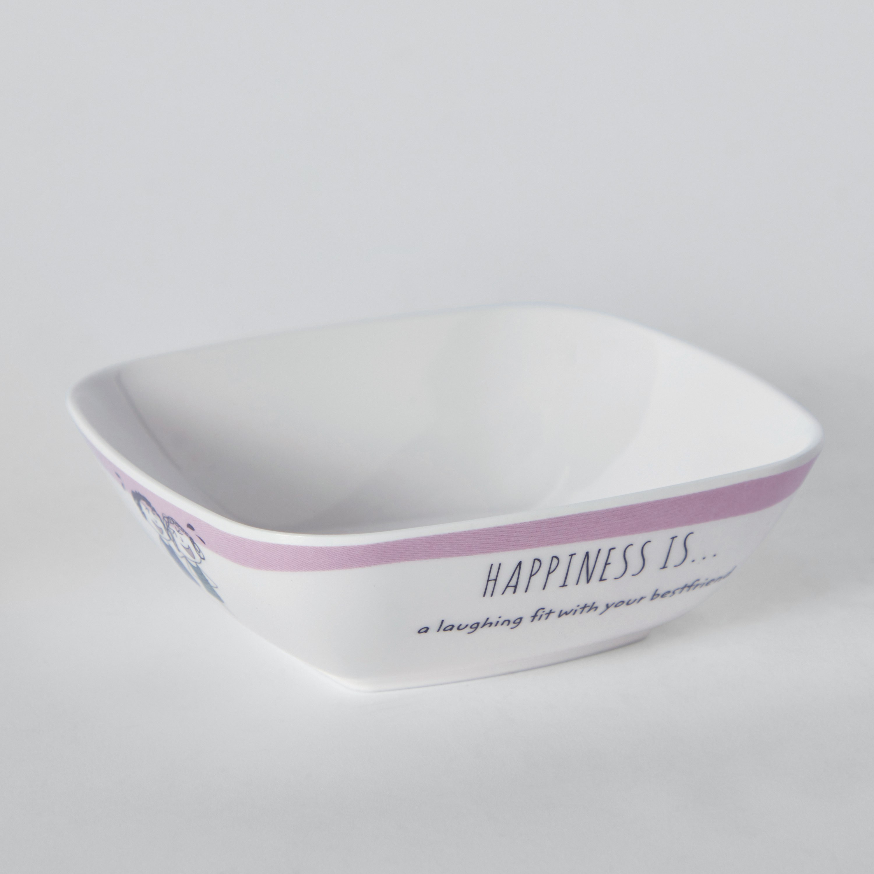 Happiness Is Square Bowl - 13 cm-hbxdecorandfurnishings-tabletop-crockery-image-5