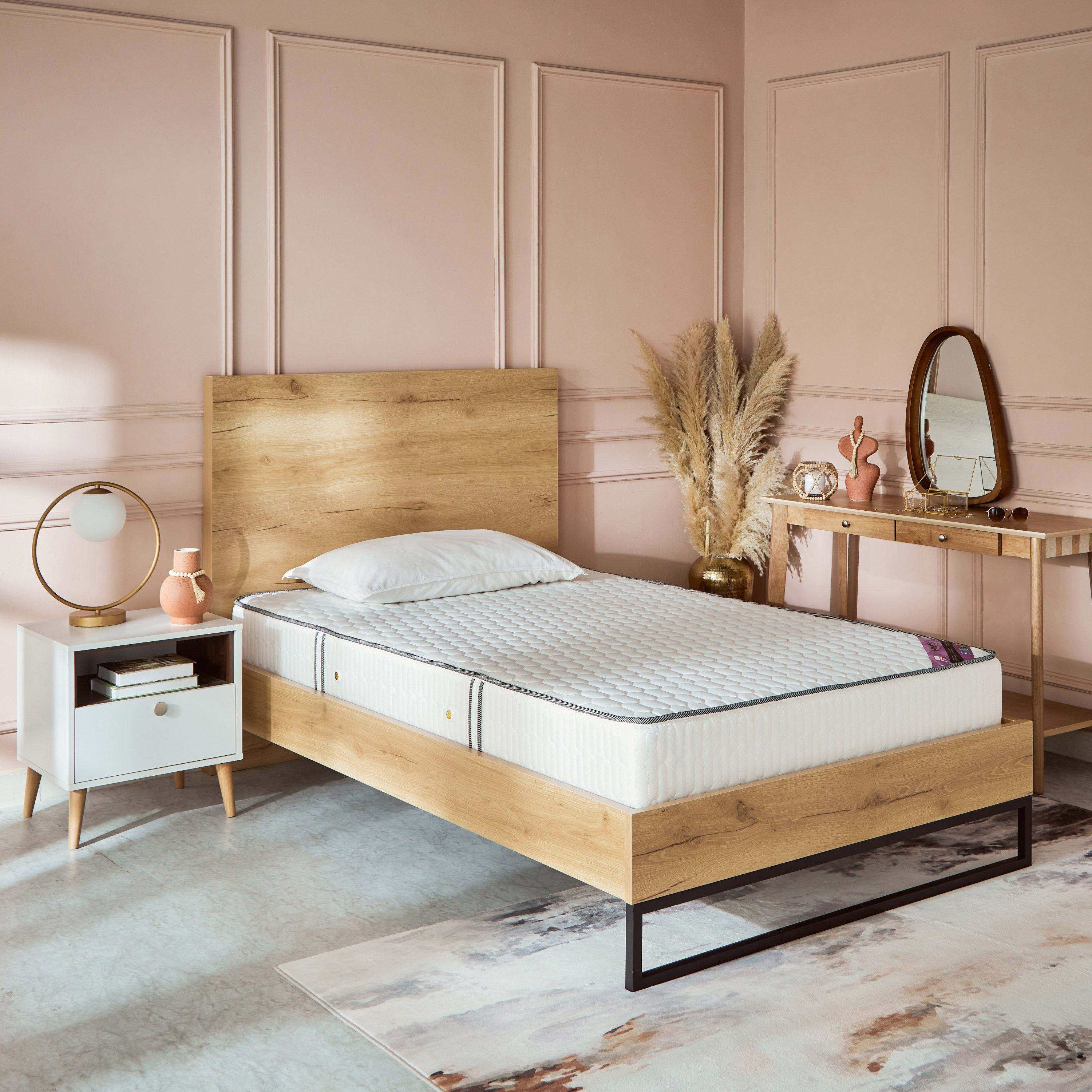 SleepNest iMetis Medium Firm Side Foam Encased Bonnell Spring Queen Mattress - 150x200x22 cm-hbxbedroom-mattresses-queen-image-9