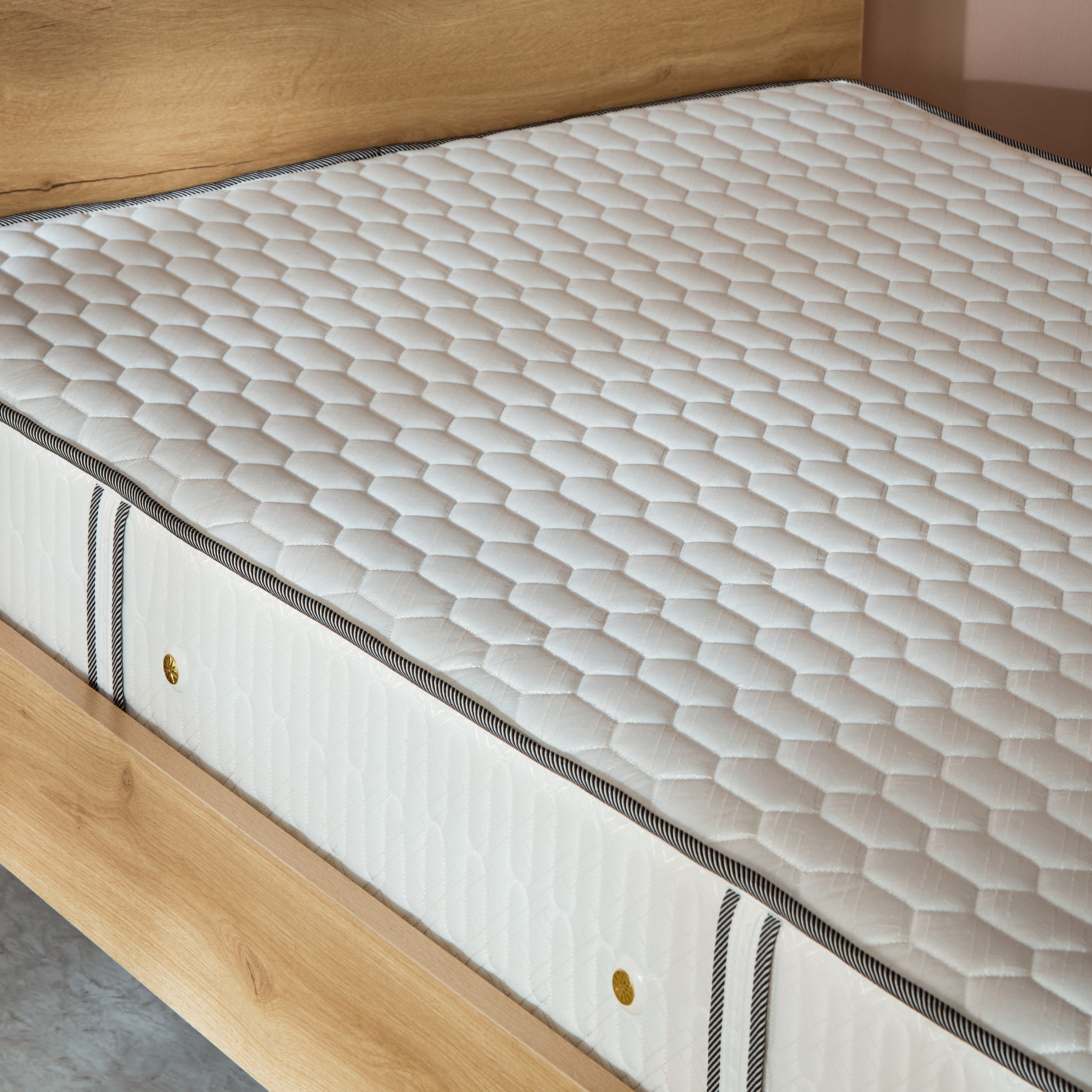 SleepNest iMetis Medium Firm Side Foam Encased Bonnell Spring Queen Mattress - 160x200x22 cm-hbxbedroom-mattresses-queen-image-10