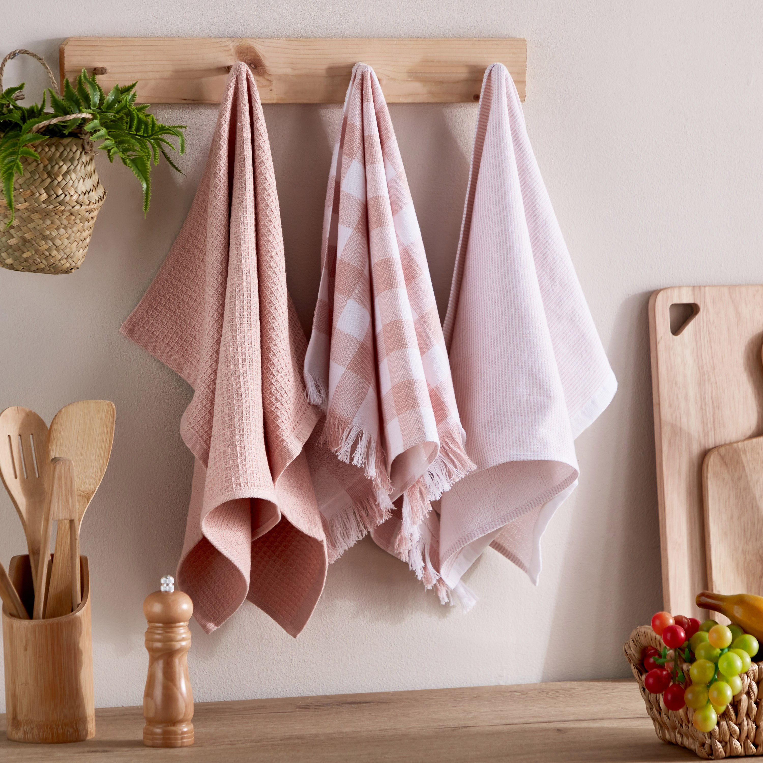 طقم مناشف مطبخ تيري منسوجة 3 قطع من نيفا - 40x60 سم-hbxhomeware-kitchenware-kitchenlinens-image-1