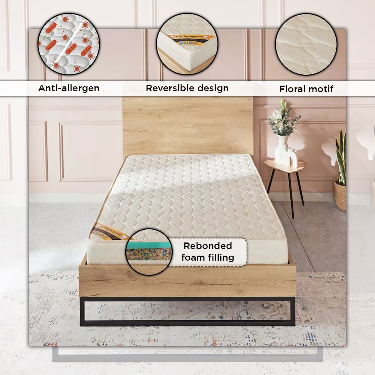 مرتبة توين بإسفنج مجدد من سليب إيز آي أورثو سبّورت فيرم - 120x200x18 سم-hbxfurniture-mattresses-twin-image-5