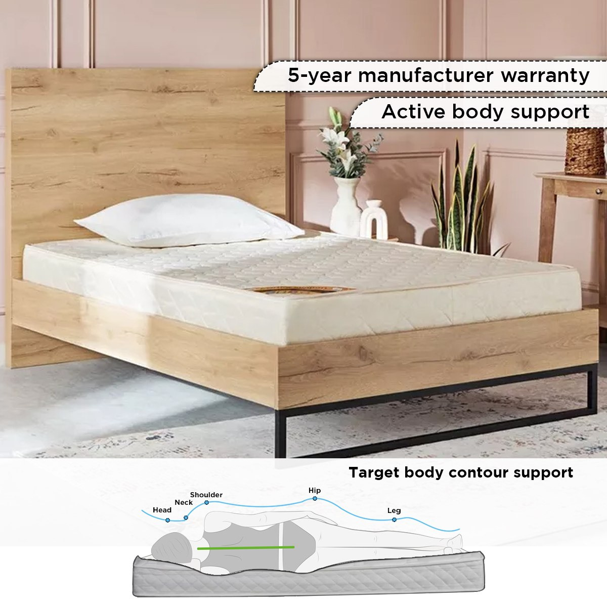 مرتبة توين بإسفنج مجدد من سليب إيز آي أورثو سبّورت فيرم - 120x200x18 سم-hbxfurniture-mattresses-twin-image-7