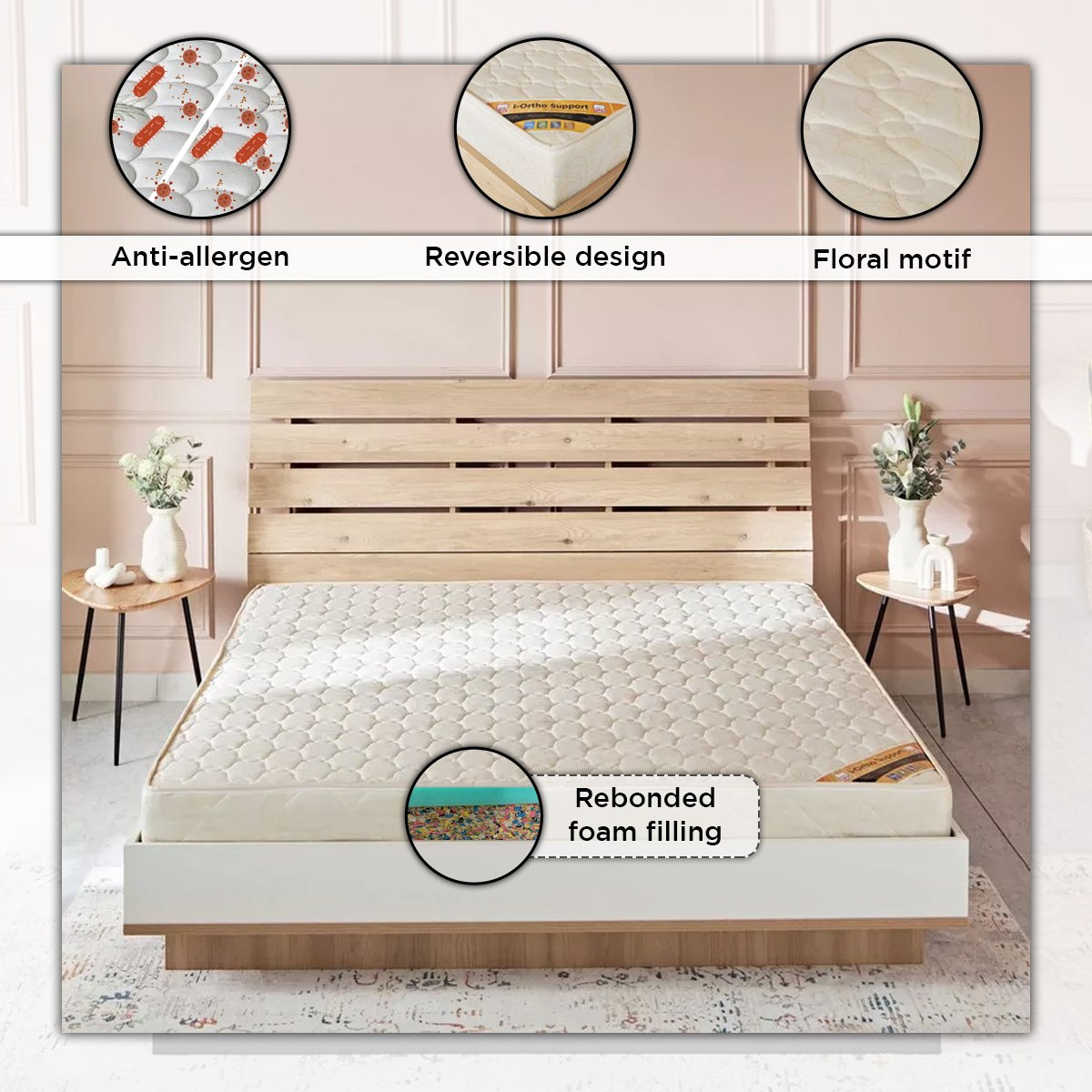 مرتبة كوين بإسفنج مجدد من سليب إيز آي أورثو سبّورت فيرم - 150x200x18 سم-hbxbedroom-mattresses-queen-image-6