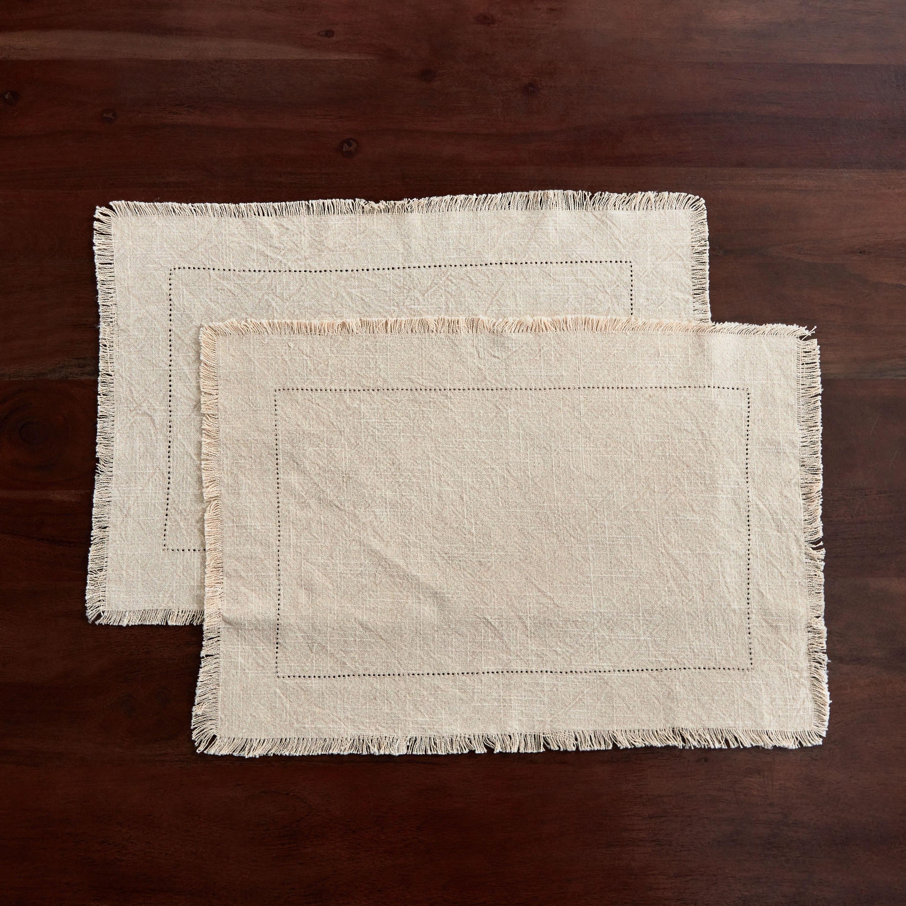 طقم لبادات صحون فاجوتينج - قطعتين من ناتوريو - 33x48 سم-hbxdecorandfurnishings-homefurnishings-tablelinens-image-1