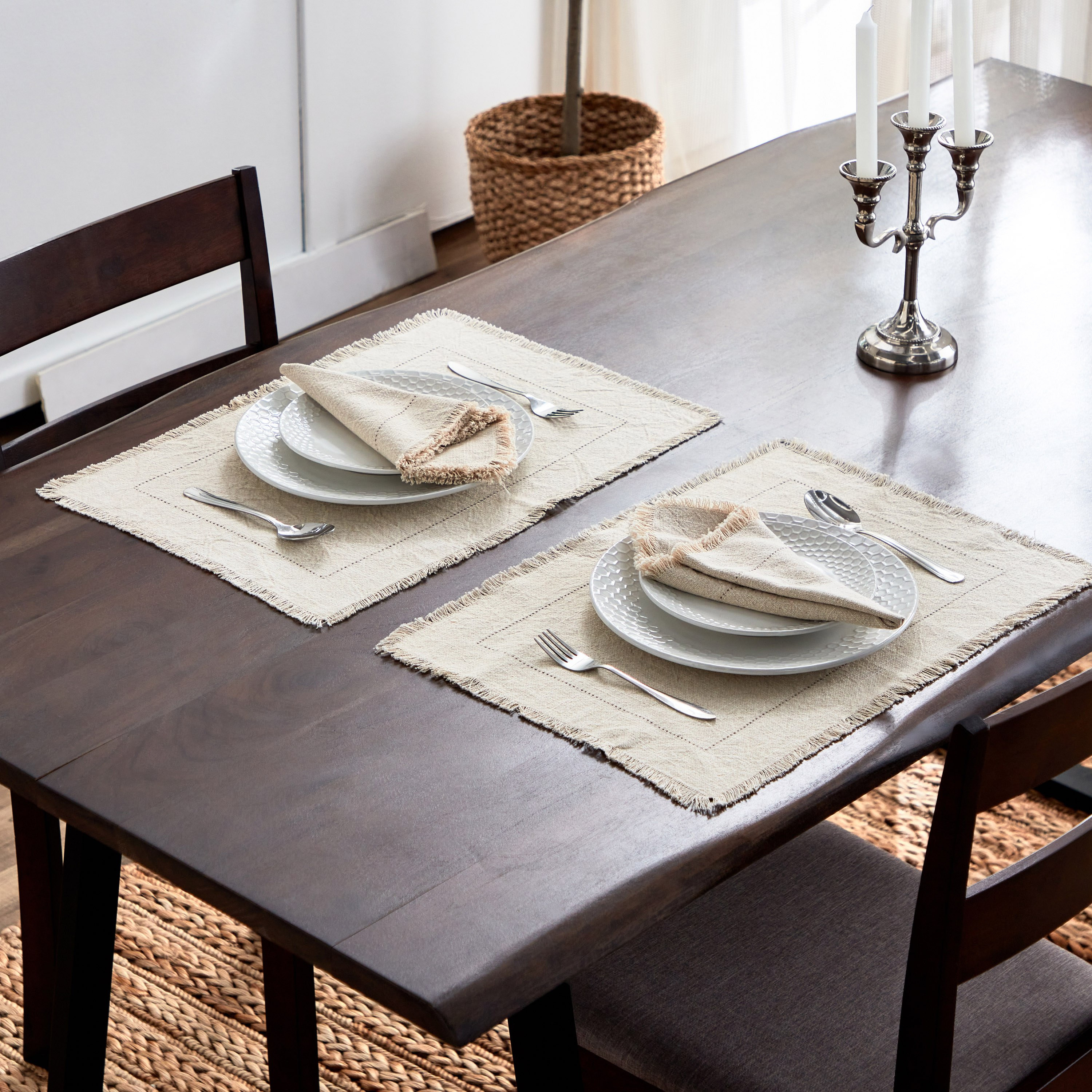 طقم لبادات صحون فاجوتينج - قطعتين من ناتوريو - 33x48 سم-hbxdecorandfurnishings-homefurnishings-tablelinens-image-4