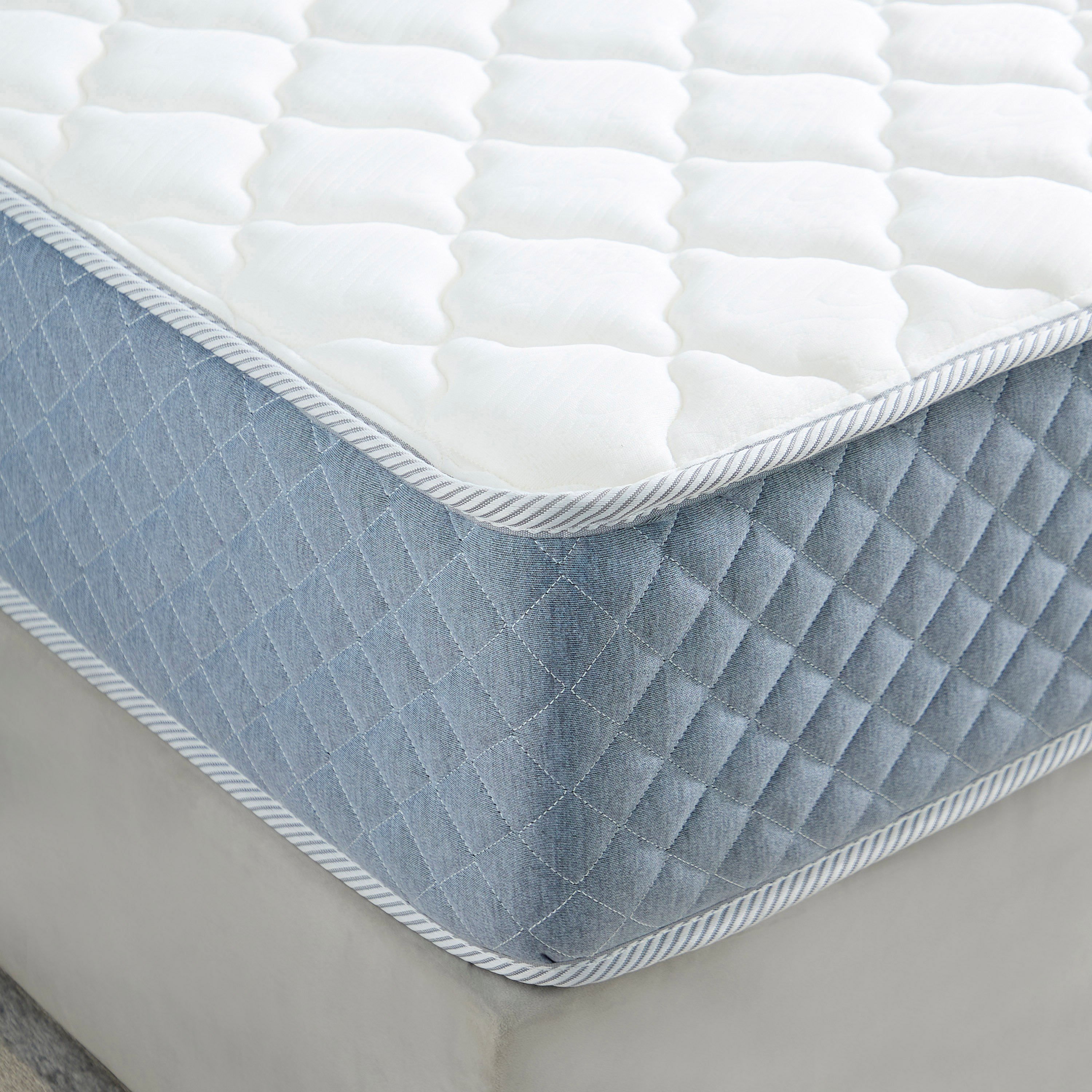 SleepLuxe iRoyal Visco Knitted Breathable Fabric Medium Firm Pocket Spring Mattress - 90x200x25 cm-hbxfurniture-bedroom-mattresses-single-image-6