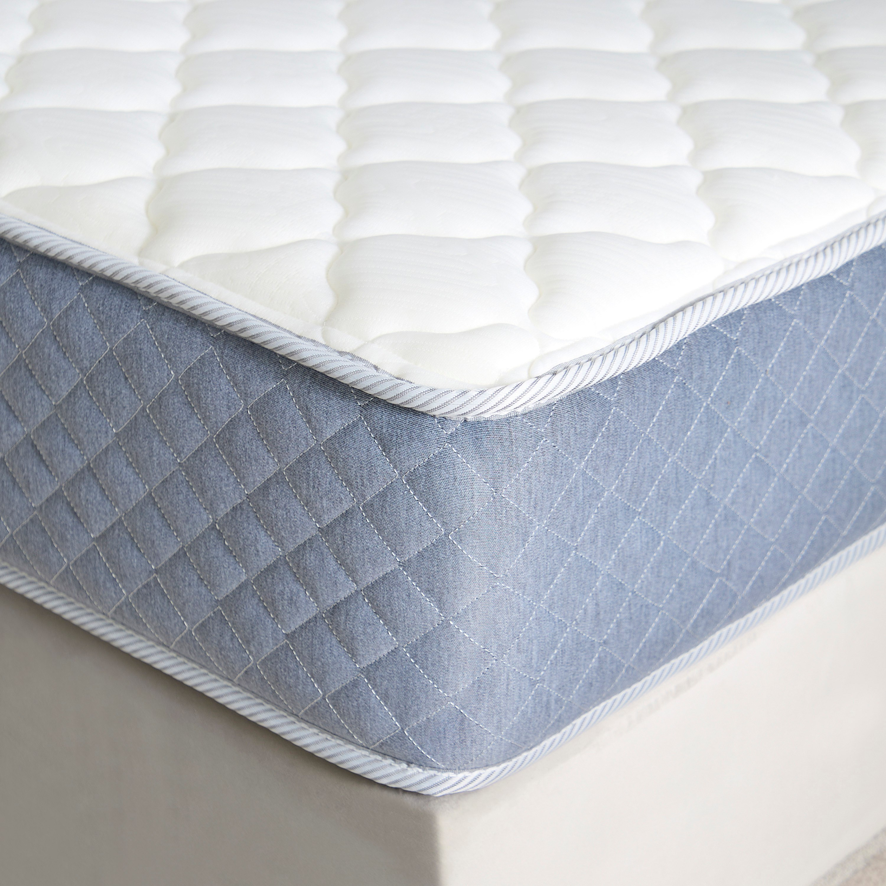SleepLuxe iRoyal Visco Knitted Breathable Fabric Medium Firm Pocket Spring Mattress - 120x200x25 cm-hbxfurniture-mattresses-twin-image-6