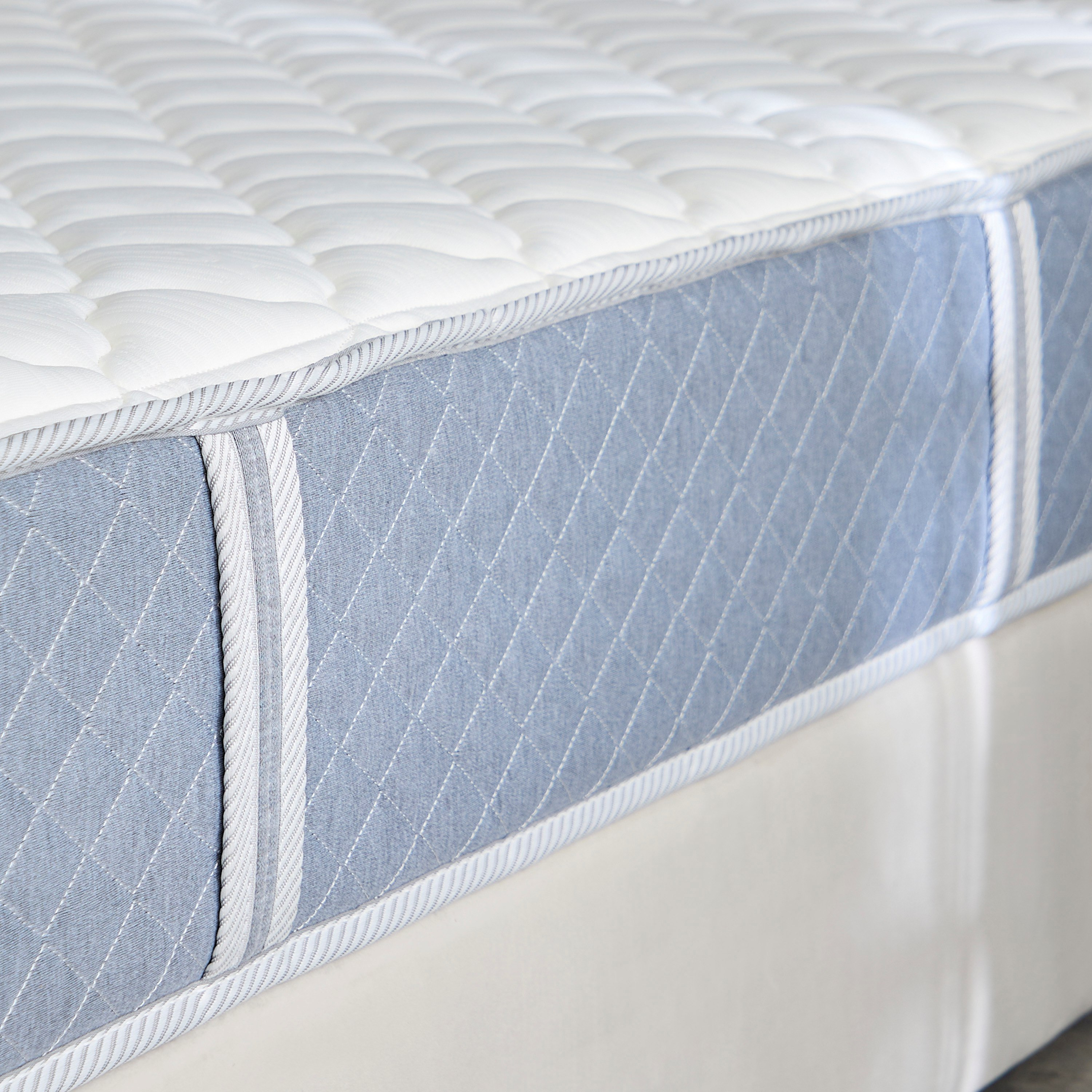 SleepLuxe iRoyal Visco Knitted Breathable Fabric Medium Firm Pocket Spring Mattress - 120x200x25 cm-hbxfurniture-mattresses-twin-image-8